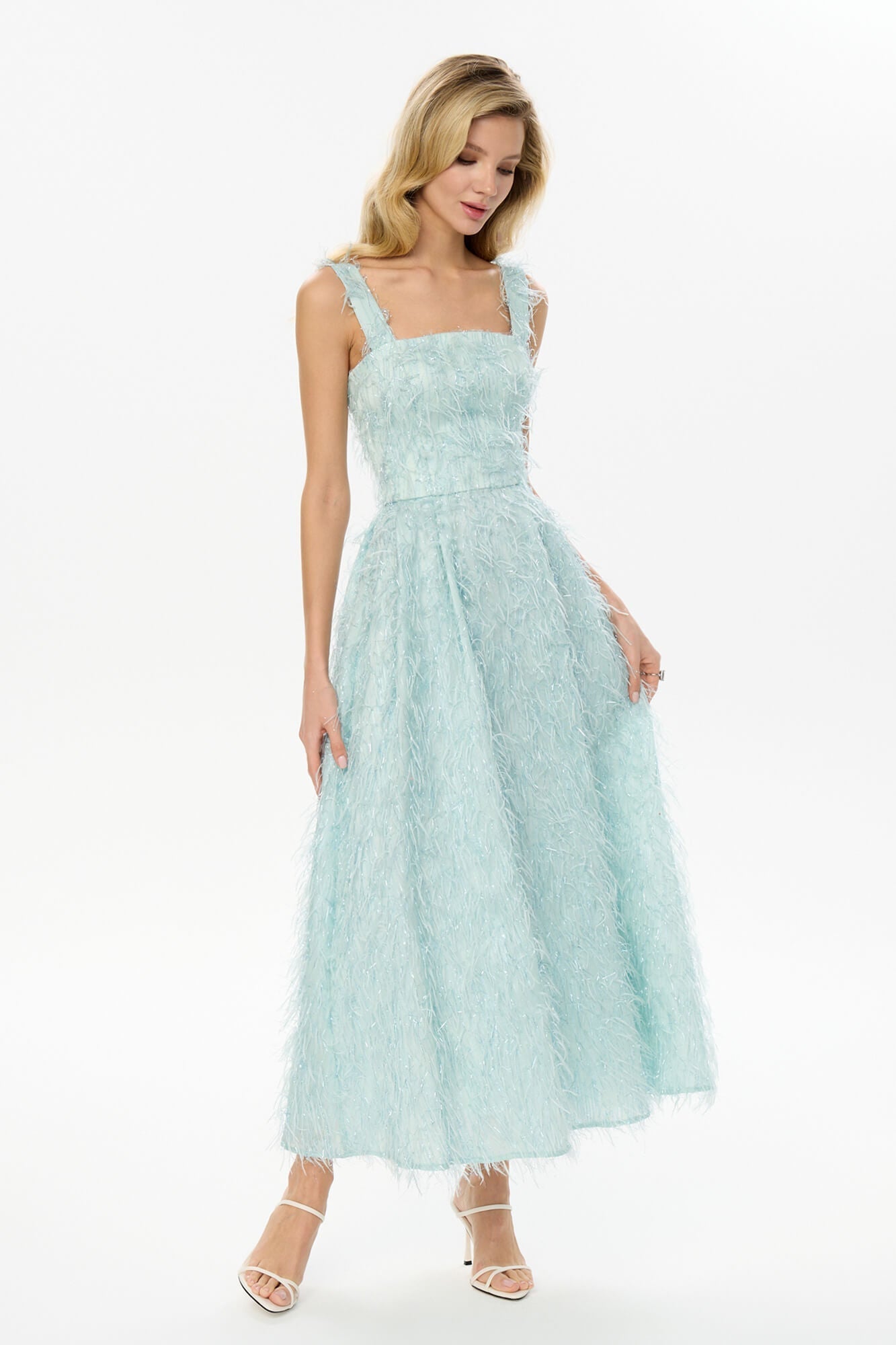 Melivya™ Pleated Corset Midi Dress