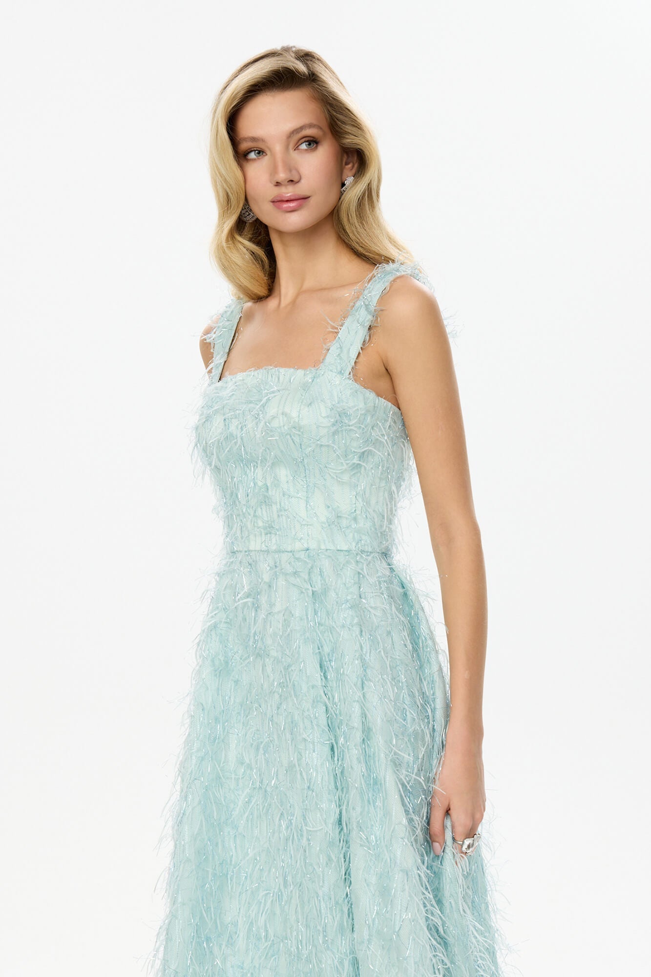 Melivya™ Pleated Corset Midi Dress