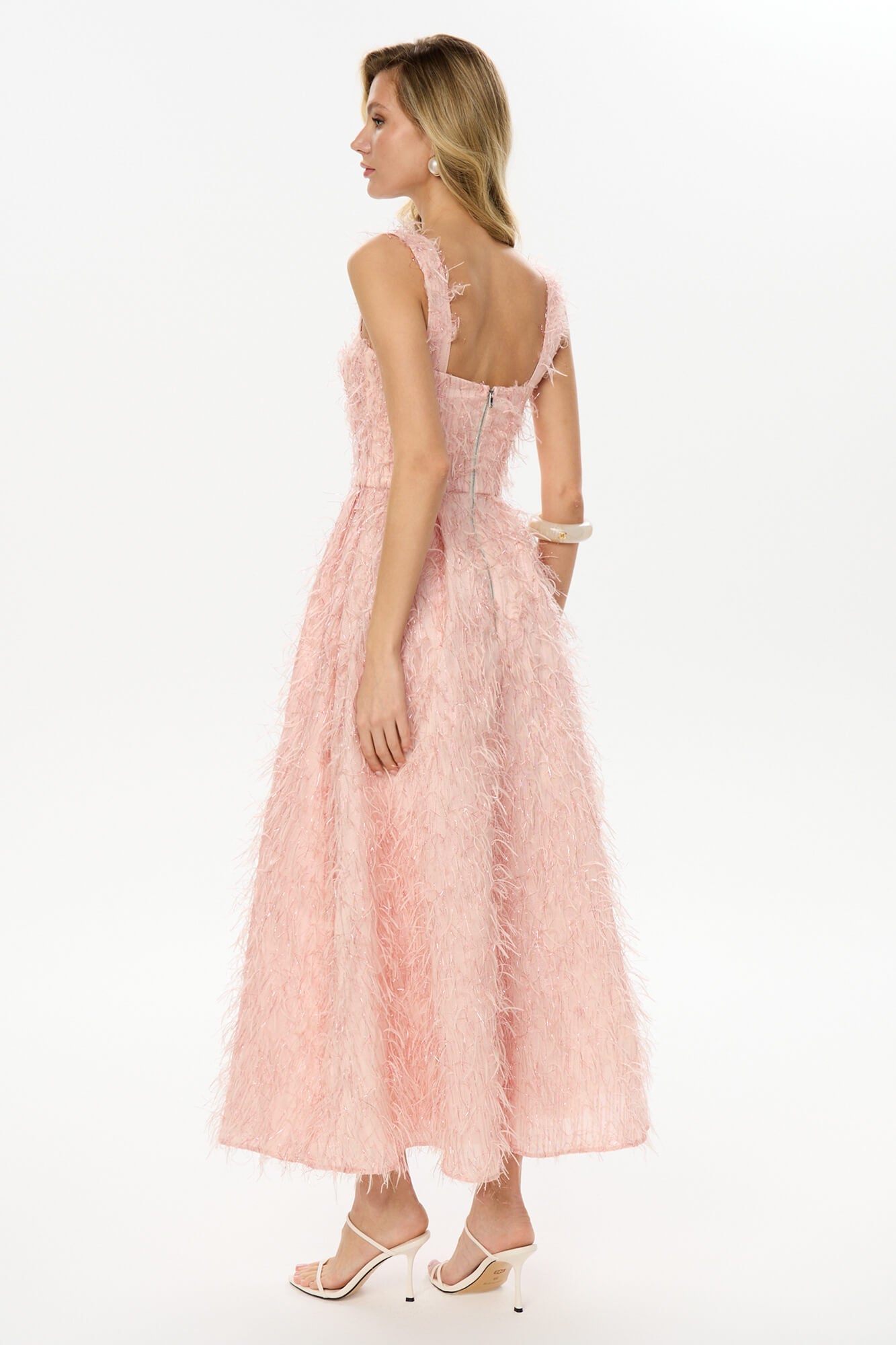 Melivya™ Pleated Corset Midi Dress