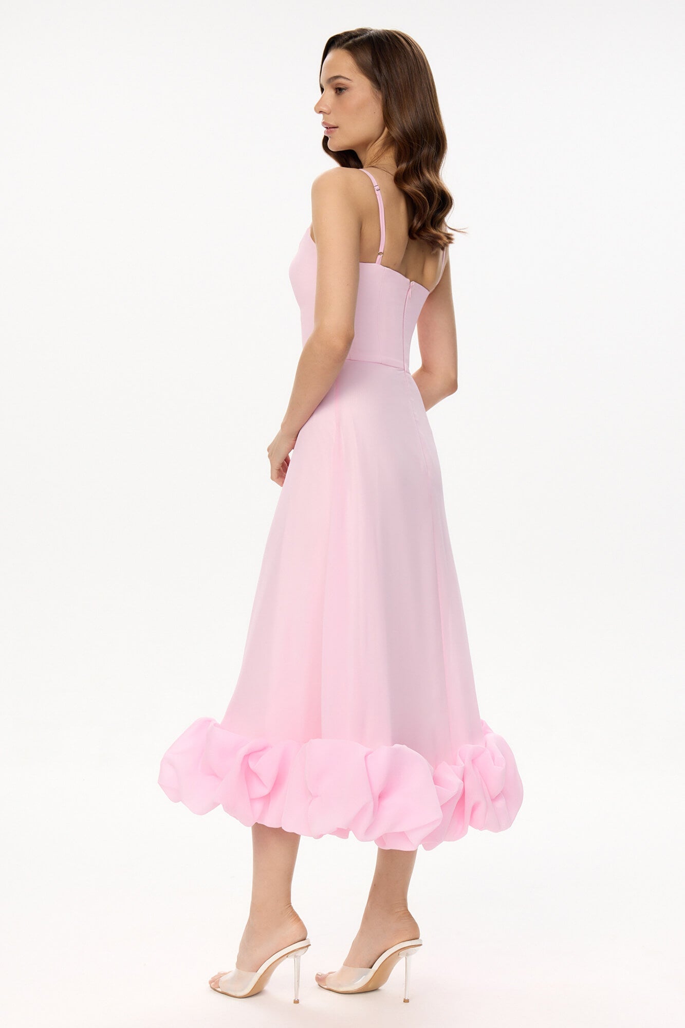 Melivya™ Flounce Bustier Midi Dress
