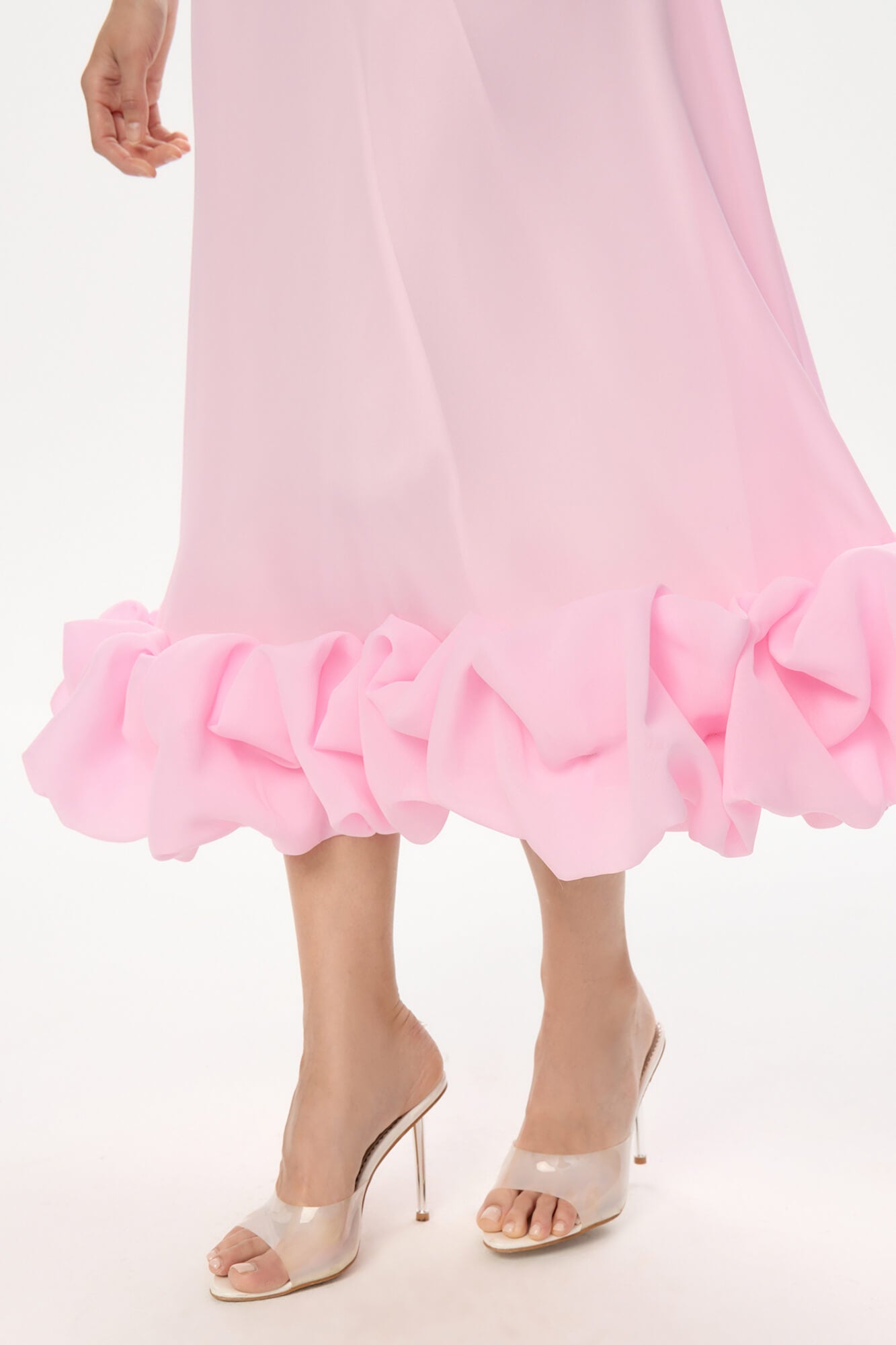 Melivya™ Flounce Bustier Midi Dress