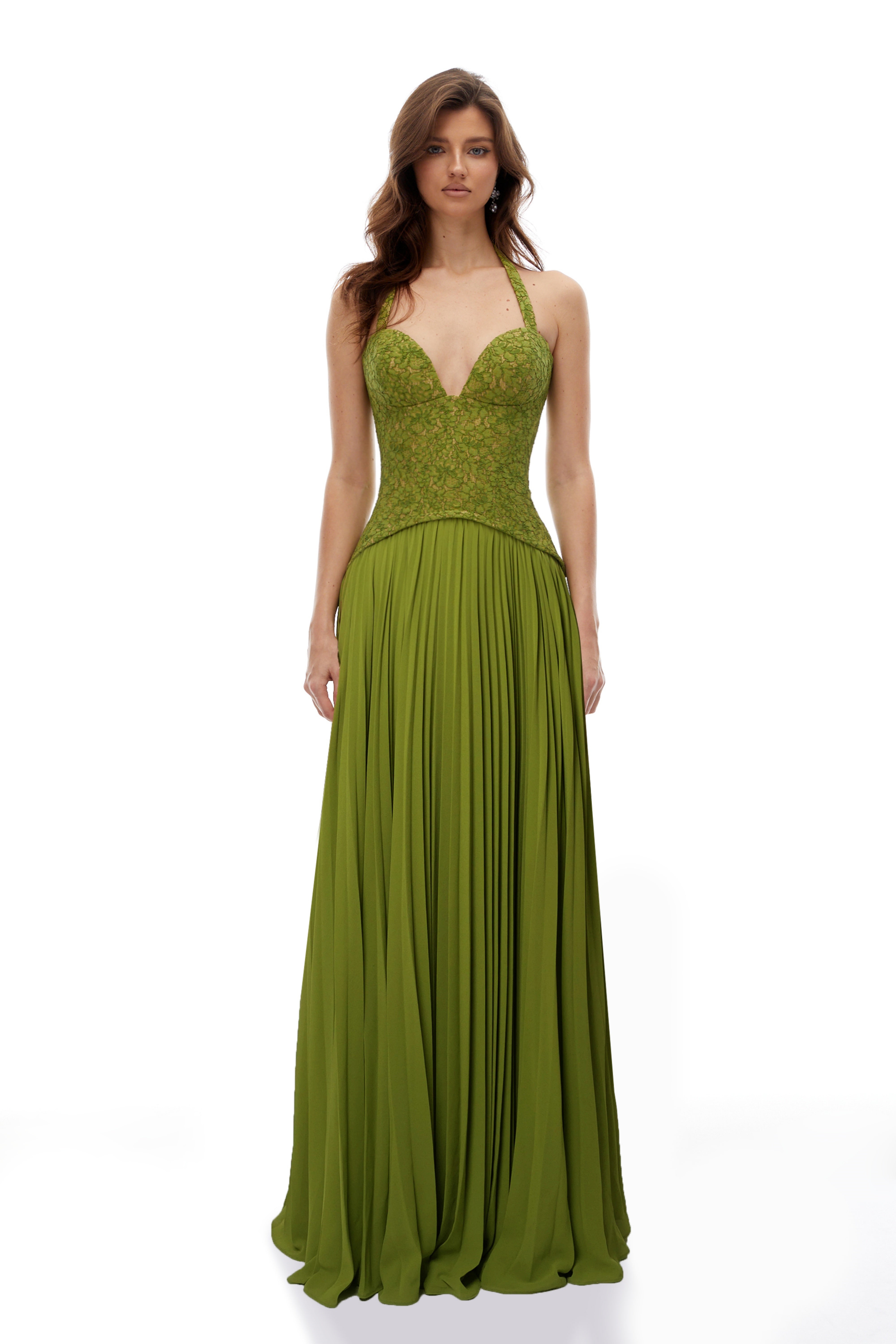 Melivya™ Emerald Corset Gown