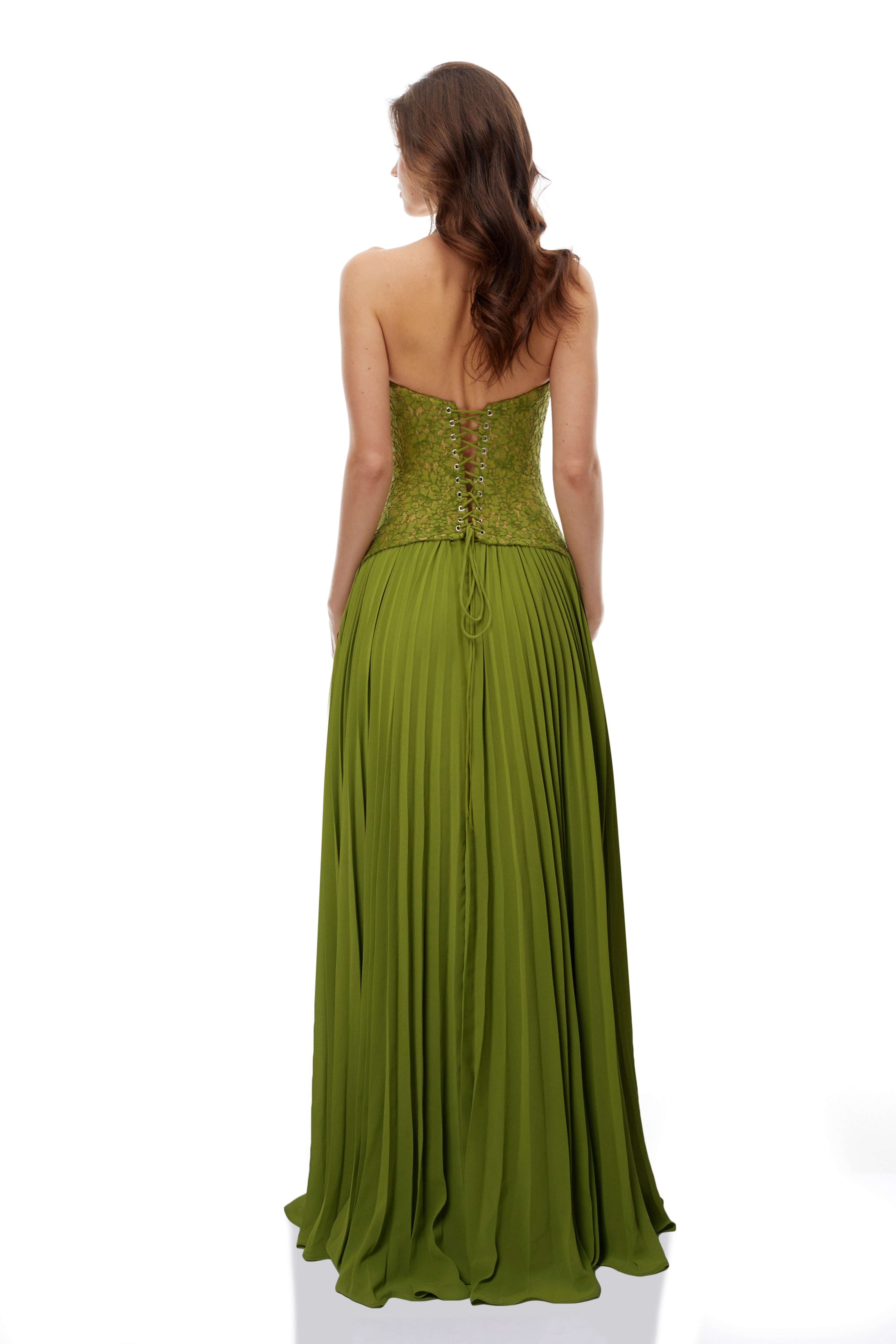 Melivya™ Emerald Corset Gown