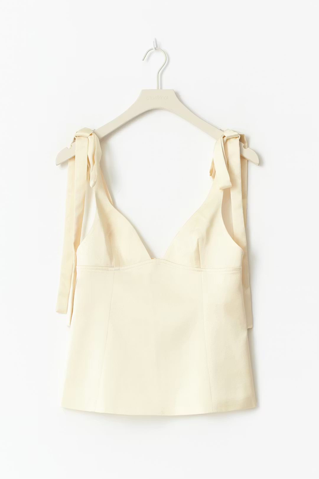 Melivya™ Ivory Bowlight Satin Top