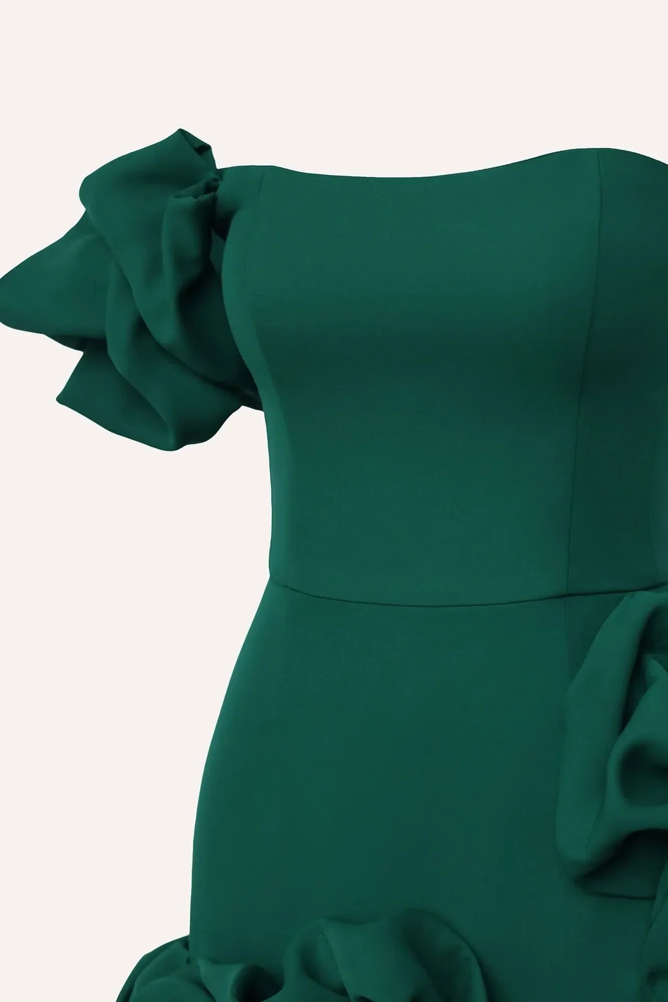 Melivya™ Flounced Bottom One Shoulder Bustier Dress