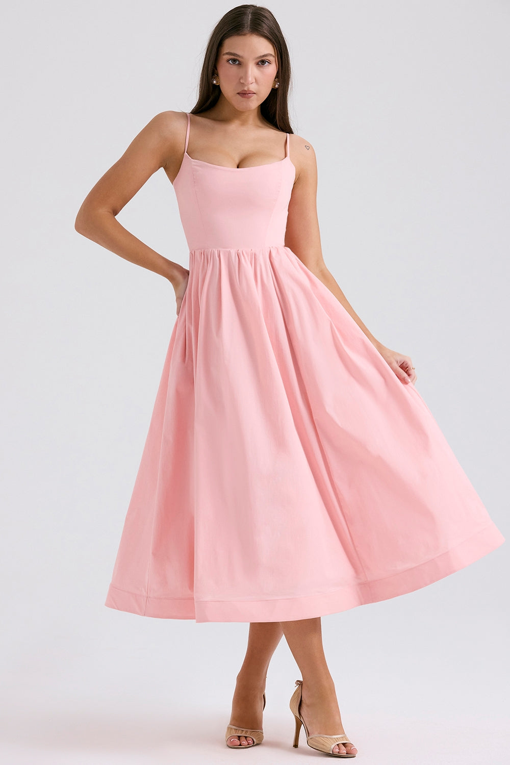 Melivya™ LOLITA ROSE PINK COTTON CORSET