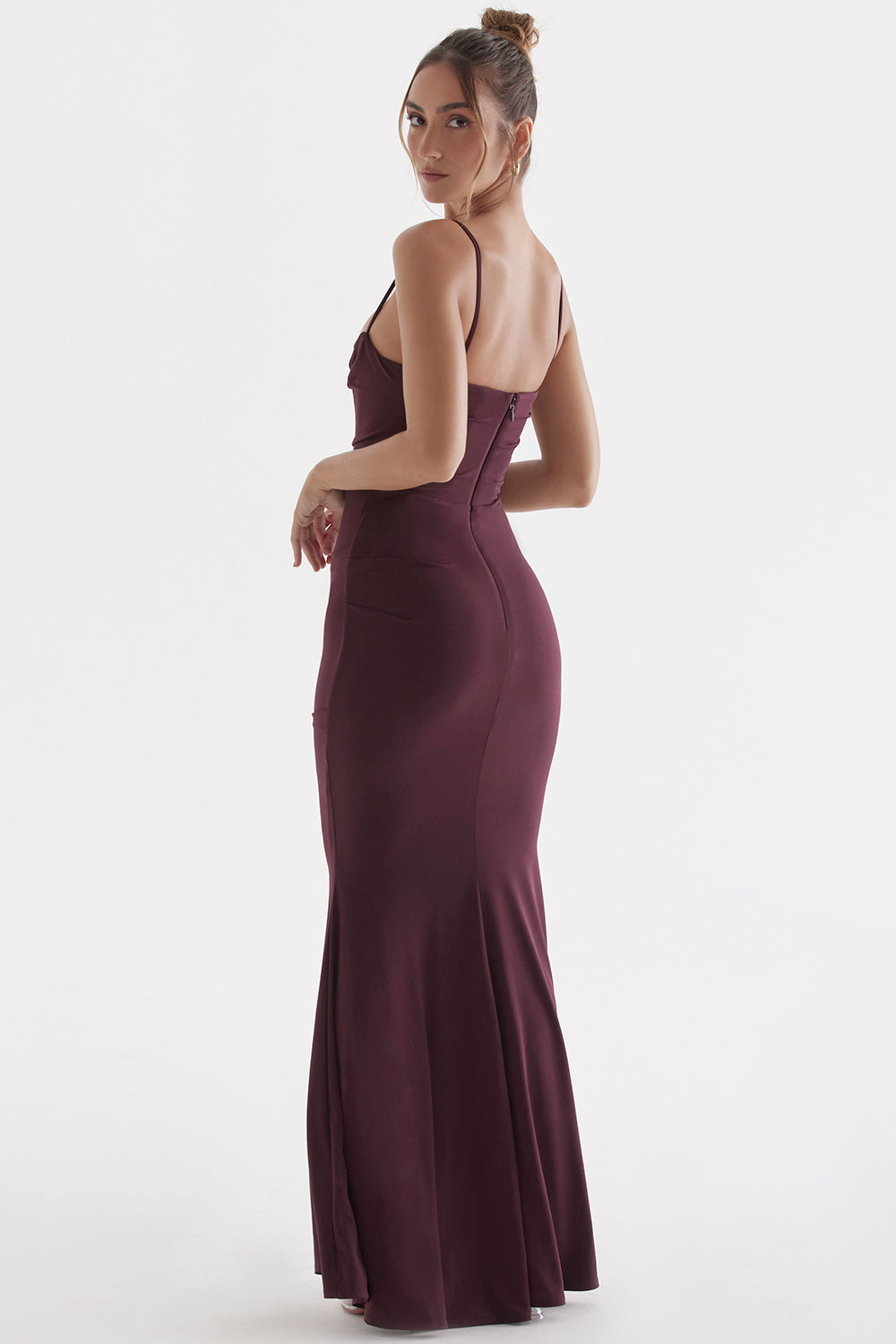 Melivya™ MILENA CORSET MAXI DRESS - Brown