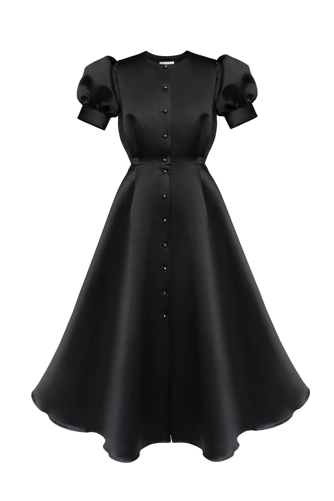 Melivya™ Button Front Midi Dress