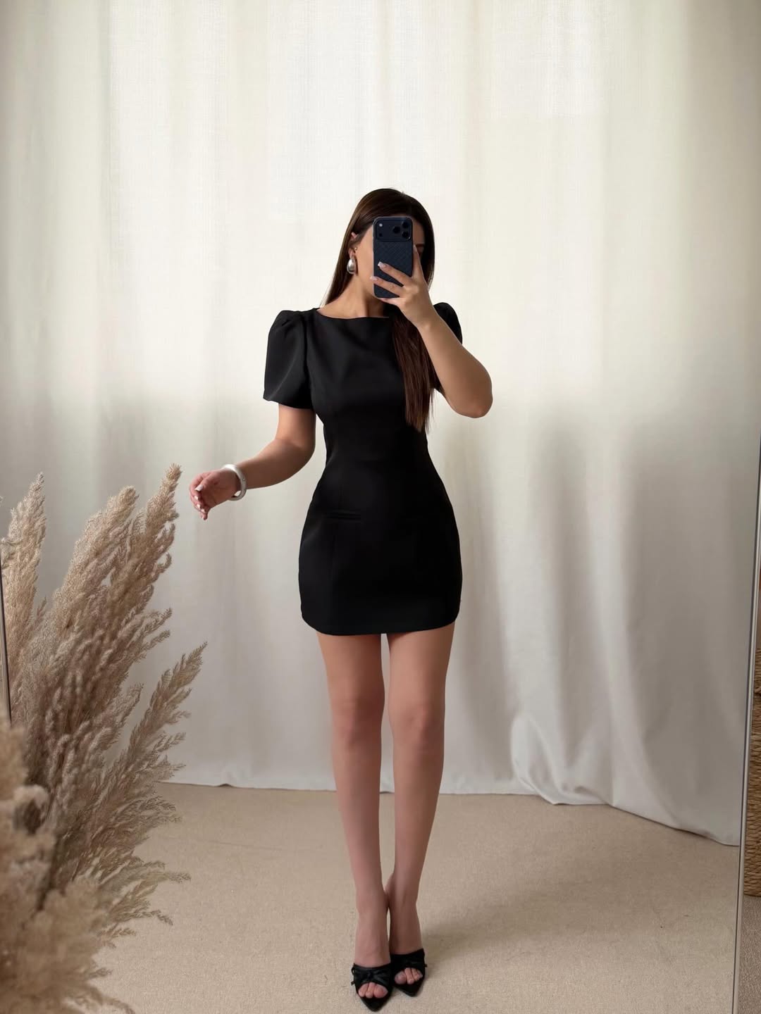 Melivya™ Black Diamanté Dress