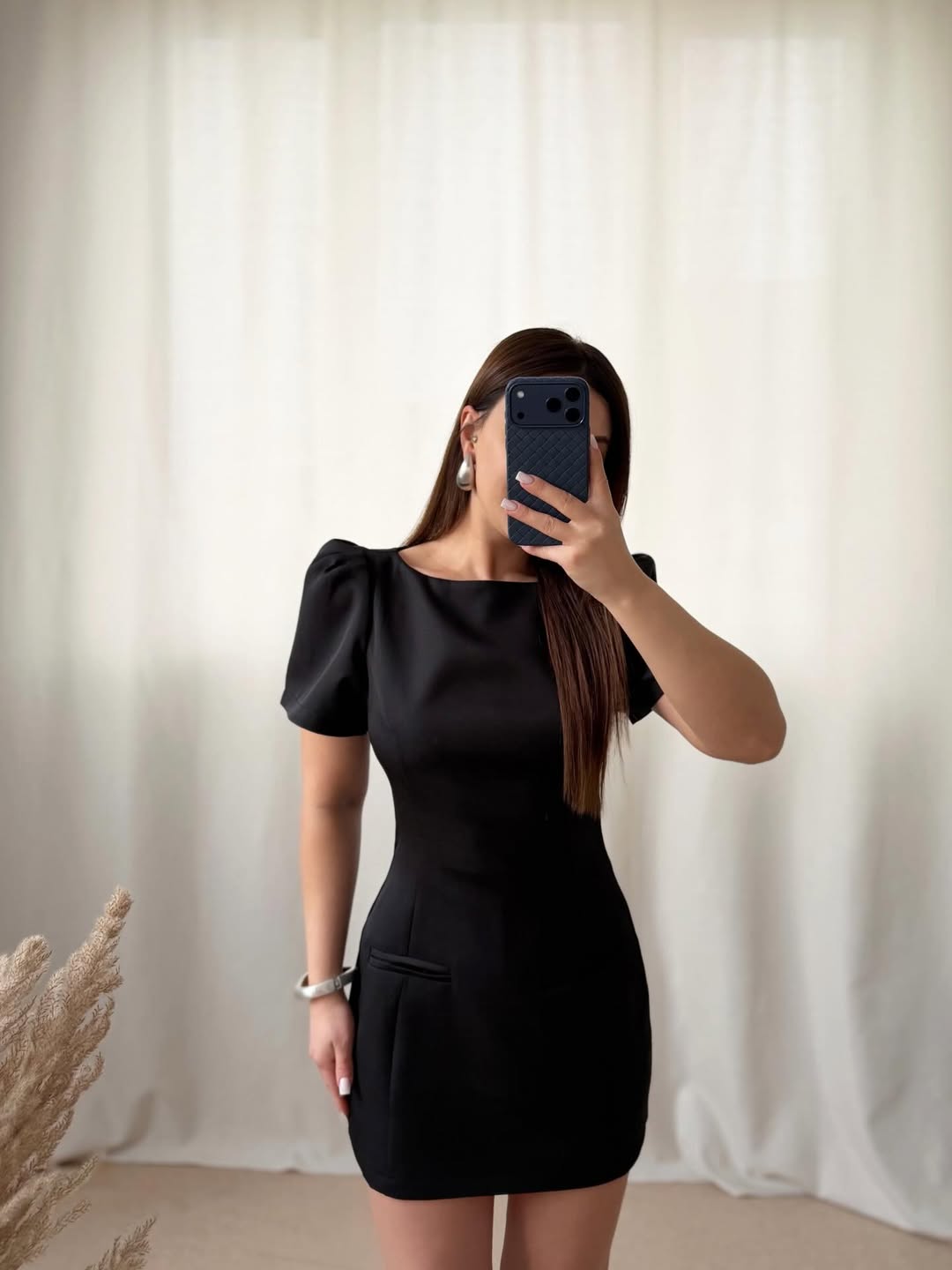 Melivya™ Black Diamanté Dress