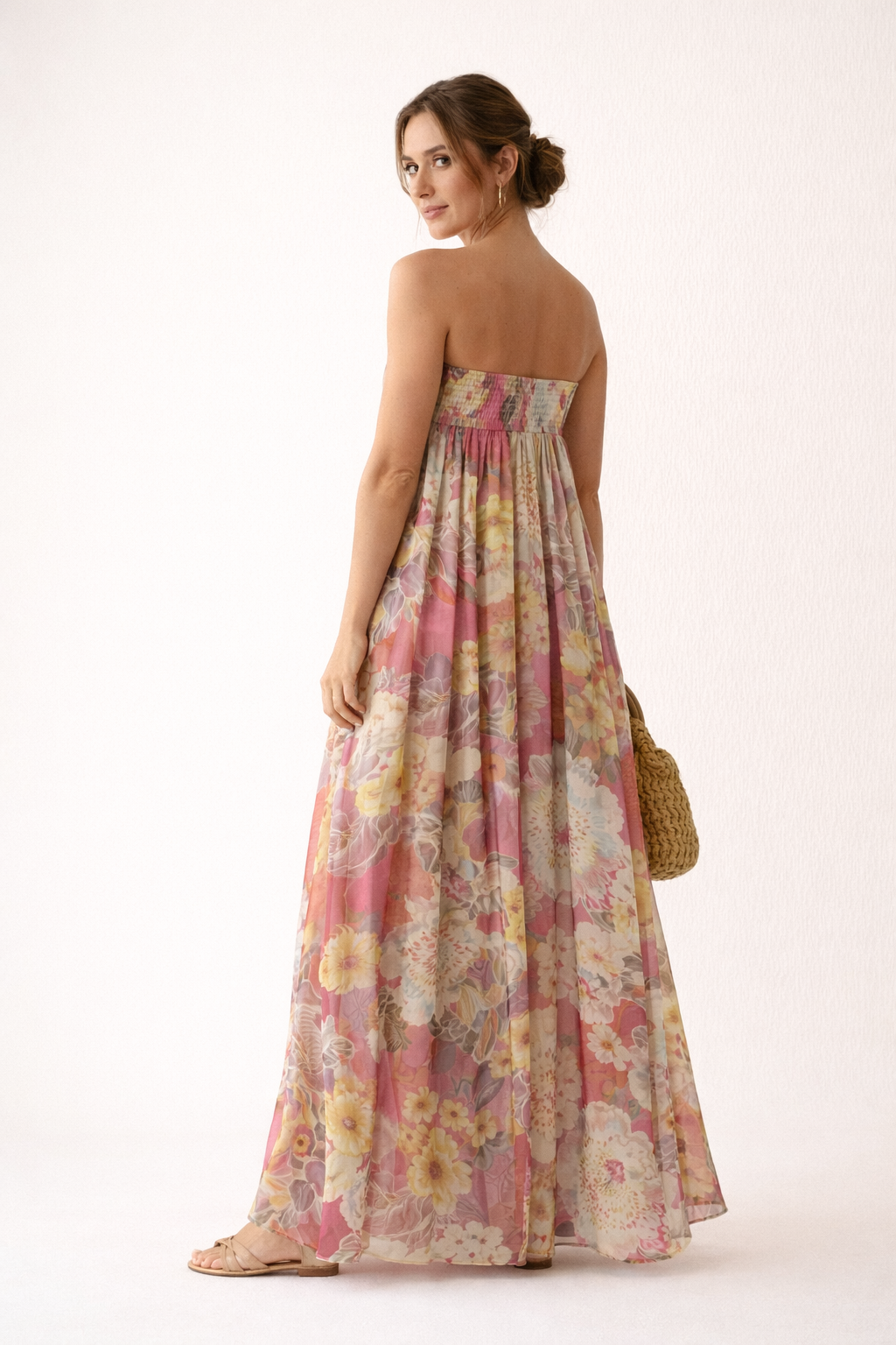Melivya™ Floral Print Maxi Dress