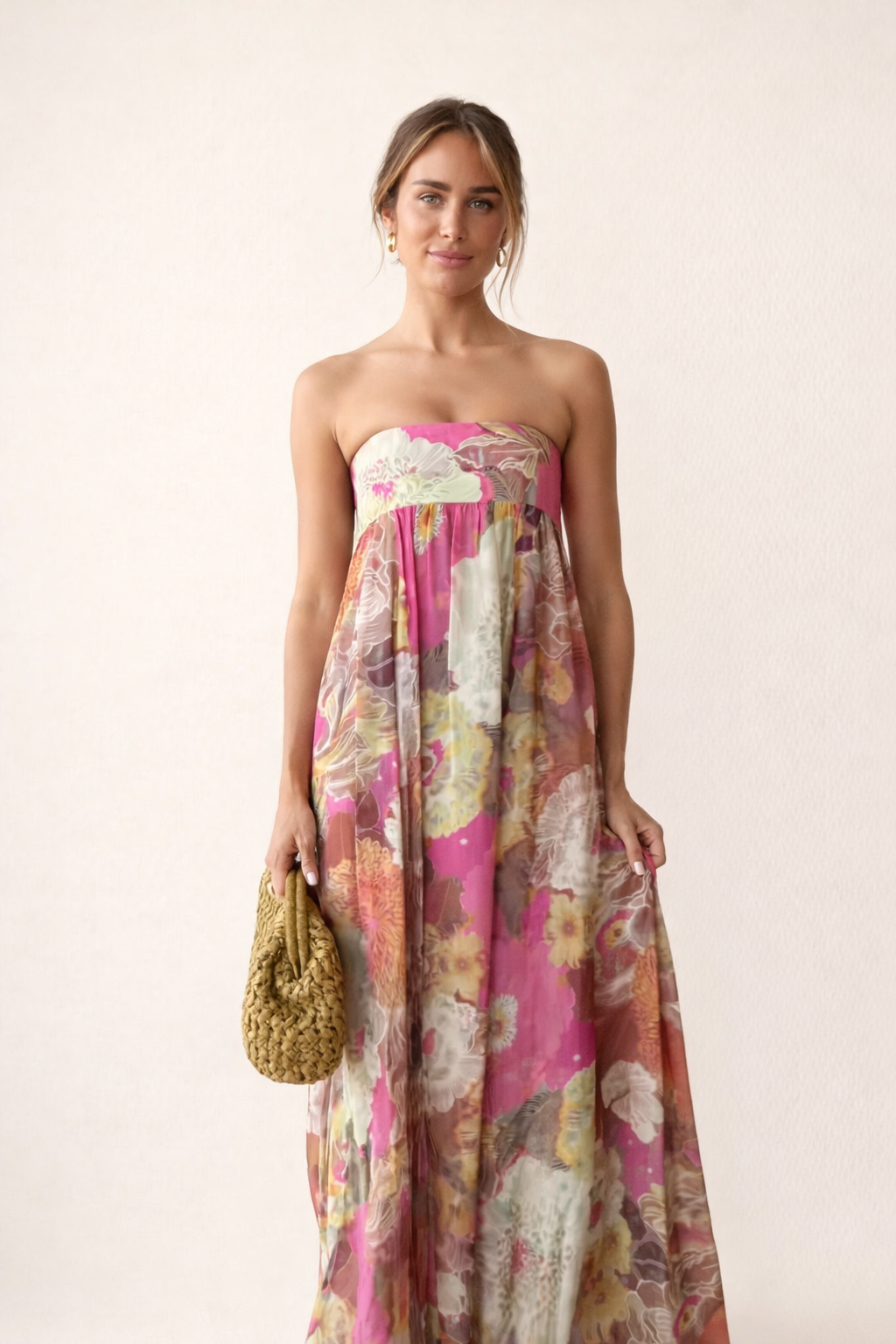 Melivya™ Floral Print Maxi Dress