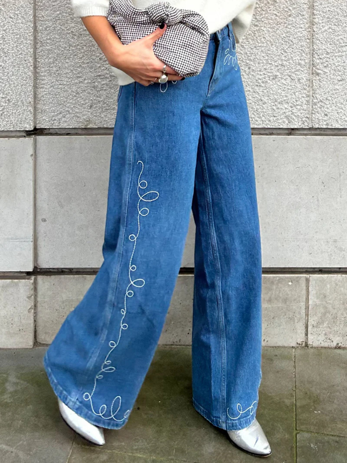 Melivya™ Bay Western Jeans – Desert Vintage