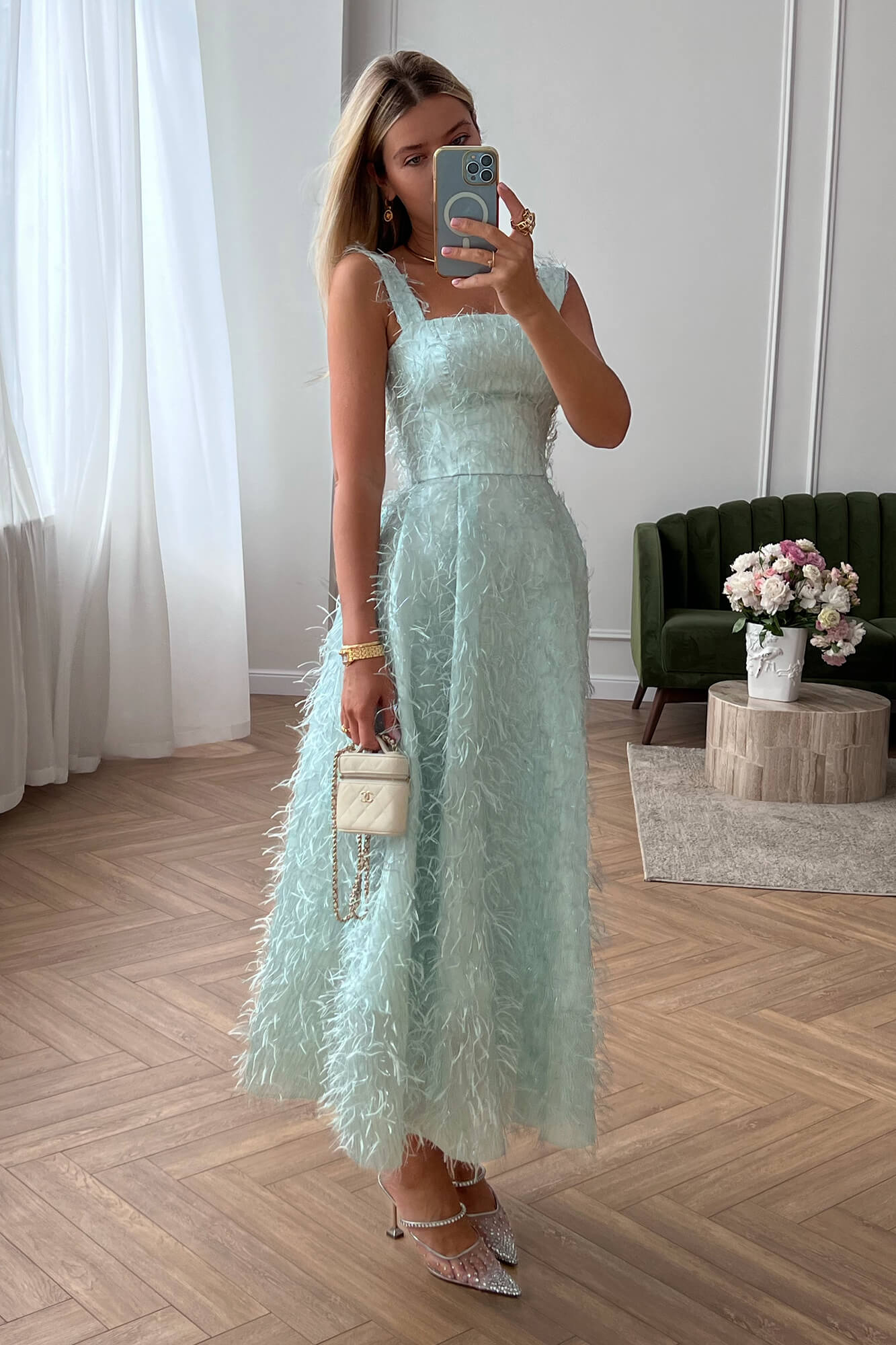 Melivya™ Pleated Corset Midi Dress