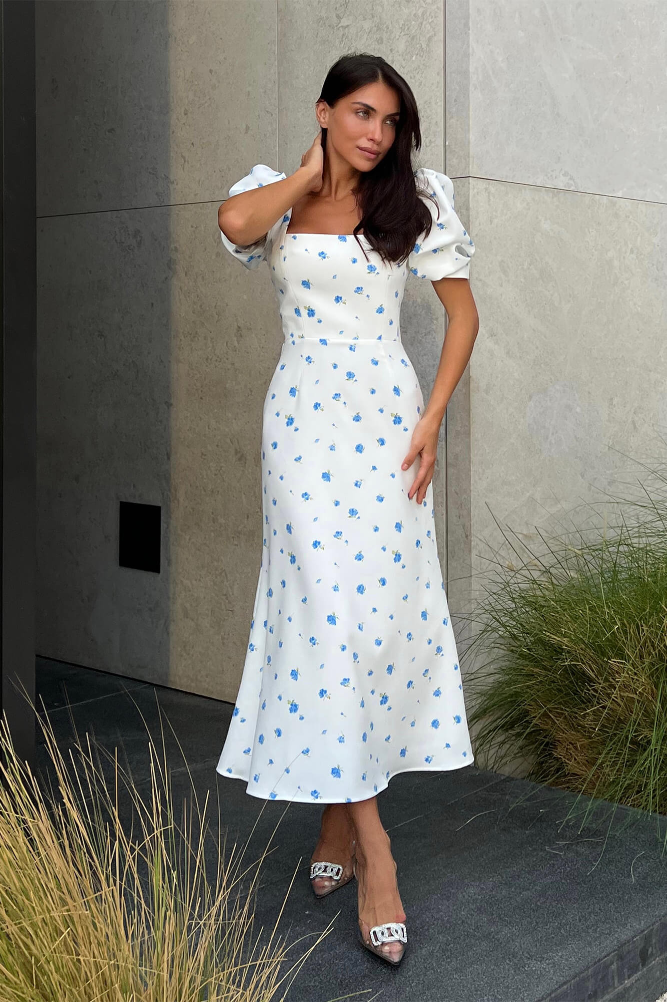 Melivya™ Godet Silhouette Square Neck