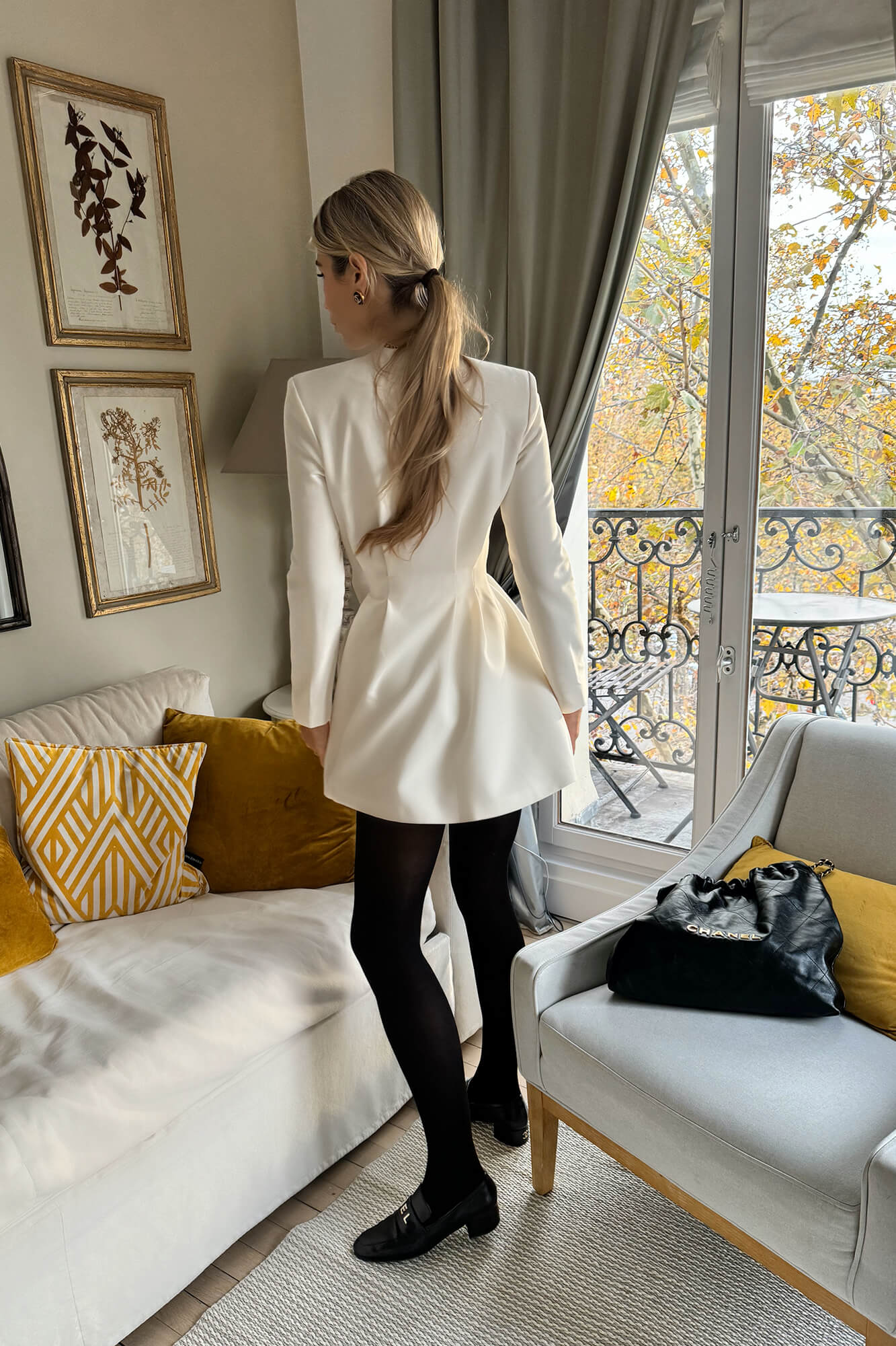 Melivya™ Long Sleeve Button Front Mini Dress