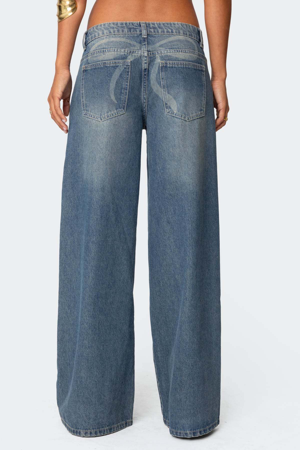 Melivya™ Blue Westbrook Vintage Wide Jeans