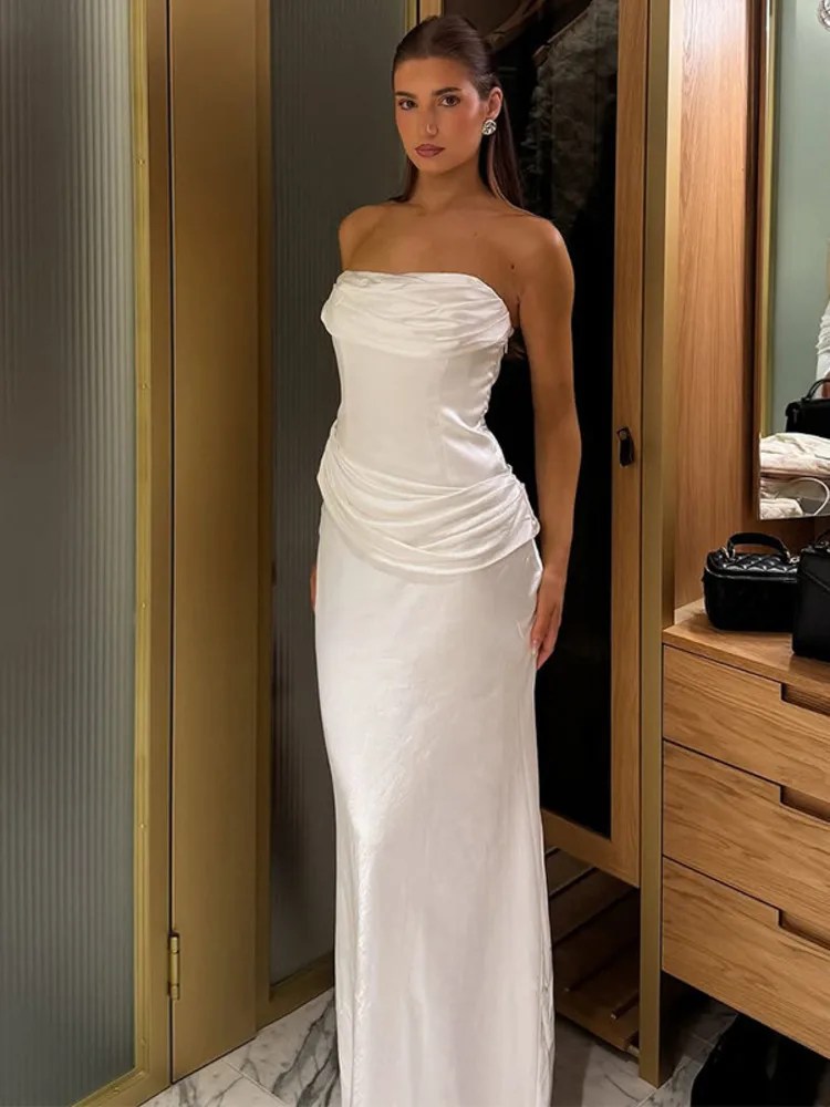 Melivya™ Elegant Off-shoulder Maxi Dress
