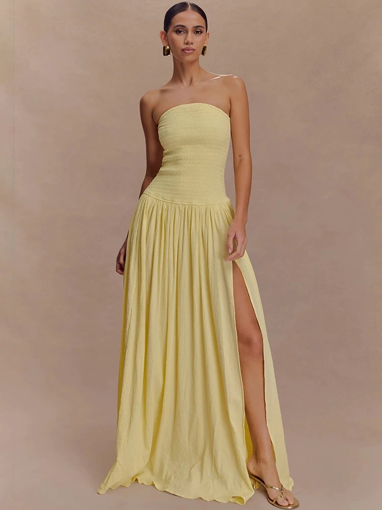 Melivya™ Off-shoulder Strapless Dress