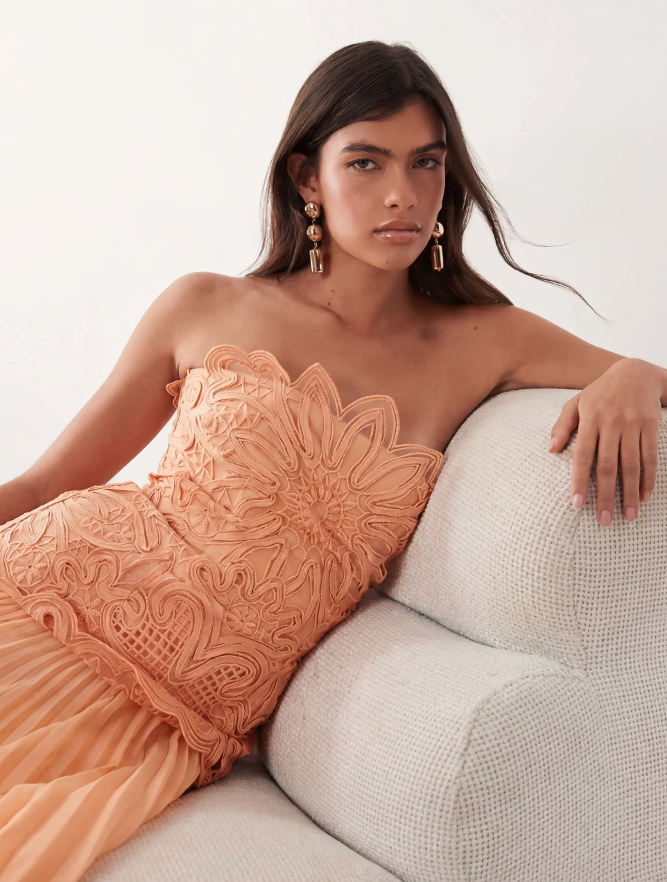 Melivya™ Bandeau Skirt Soft Peach