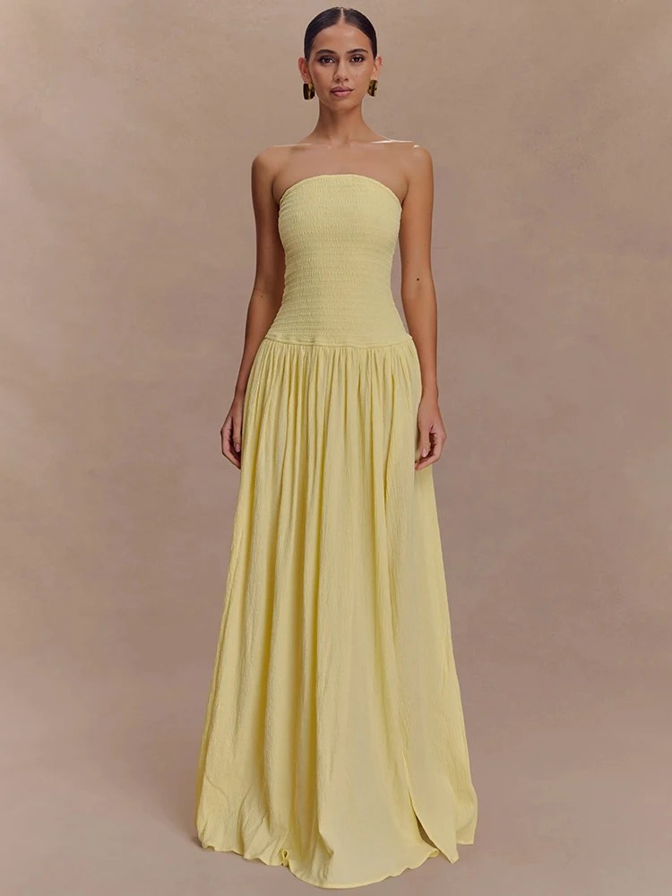 Melivya™ Off-shoulder Strapless Dress