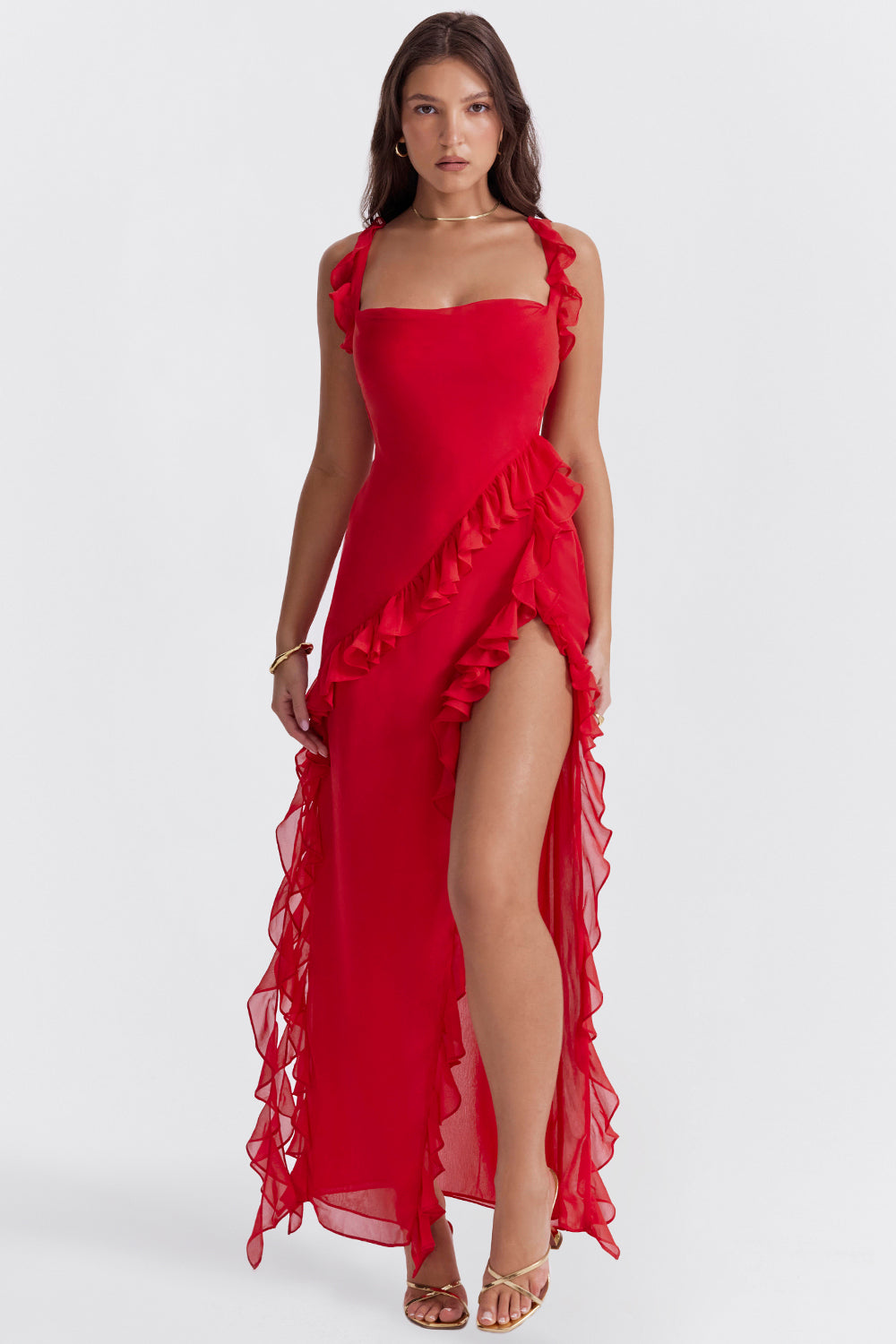 Melivya™ Adrianna - Maxi Ruffle Dress