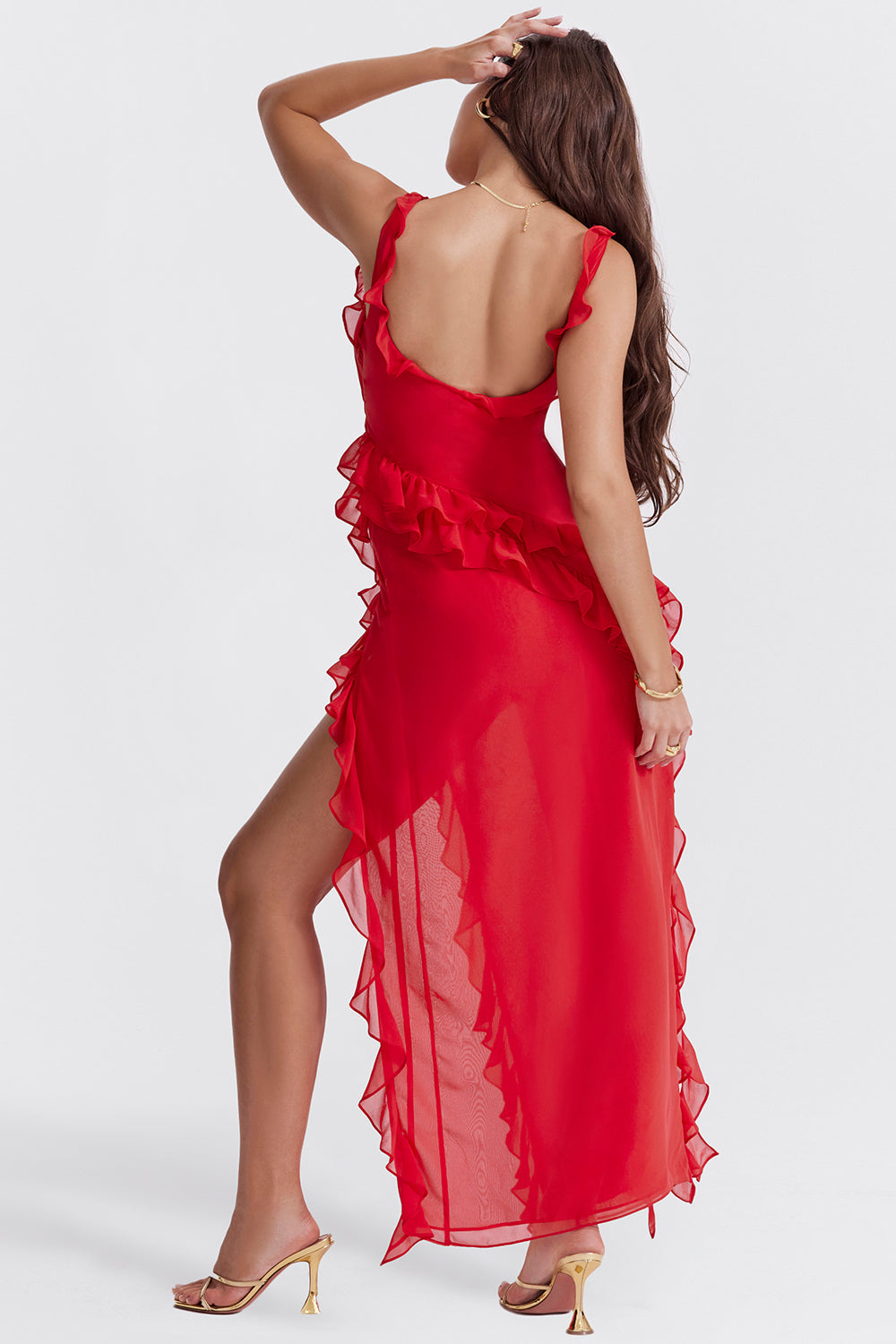 Melivya™ Adrianna - Maxi Ruffle Dress