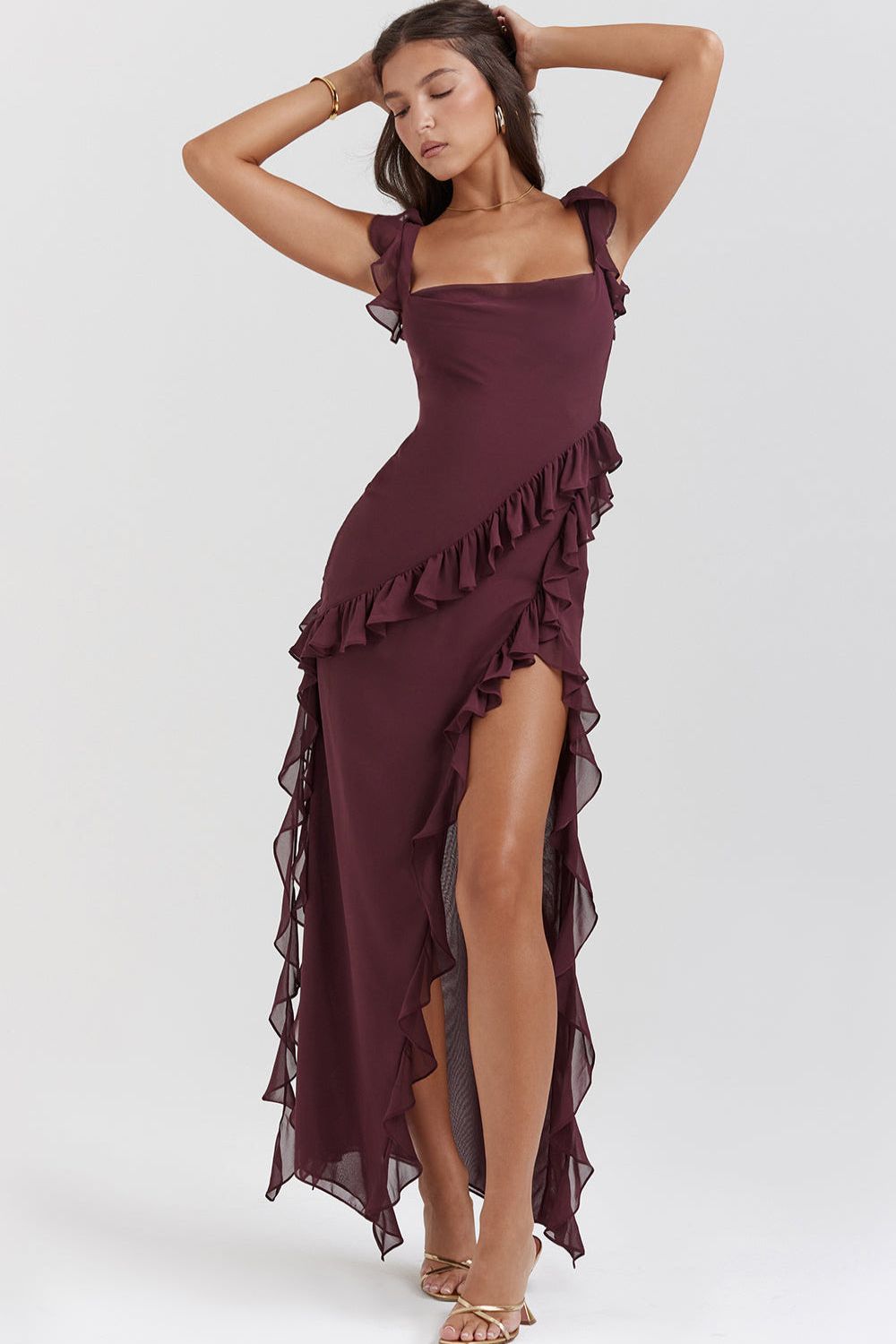 Melivya™ Adrianna - Maxi Ruffle Dress
