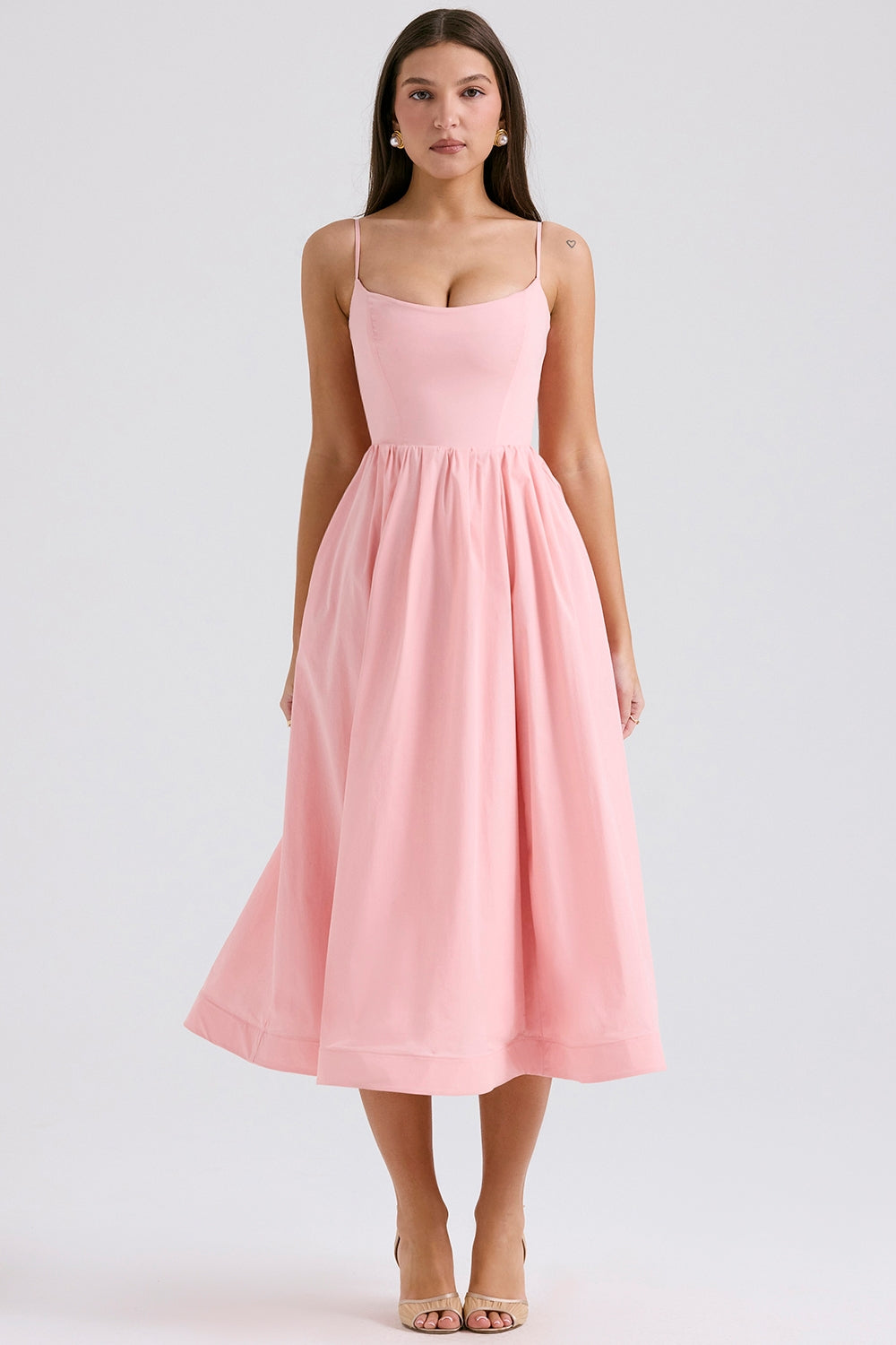Melivya™ LOLITA ROSE PINK COTTON CORSET