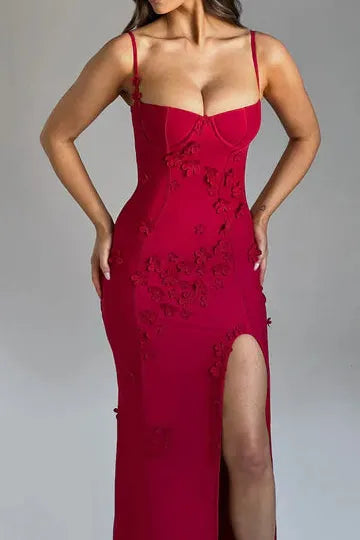 Melivya™ Mina - Appliqué Maxi Dress
