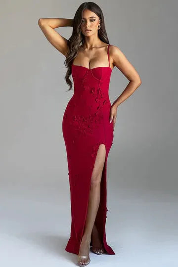Melivya™ Mina - Appliqué Maxi Dress