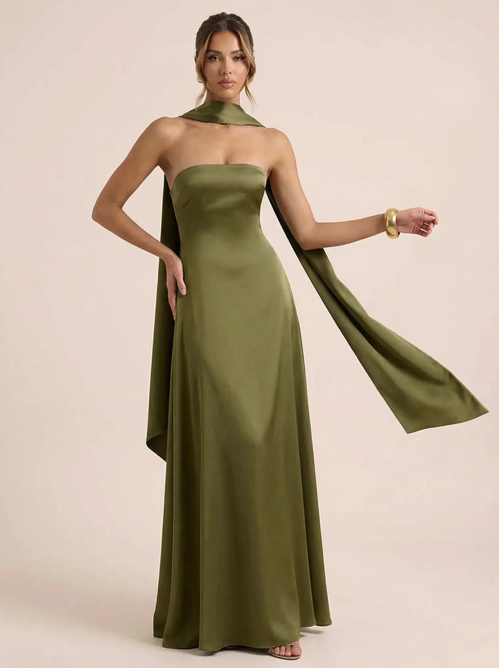 Melivya™ Off-shoulder Strapless Maxi Dress