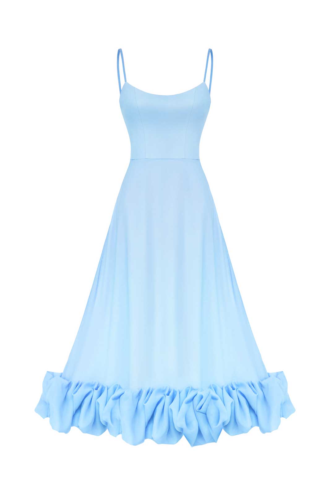 Melivya™ Flounce Bustier Midi Dress