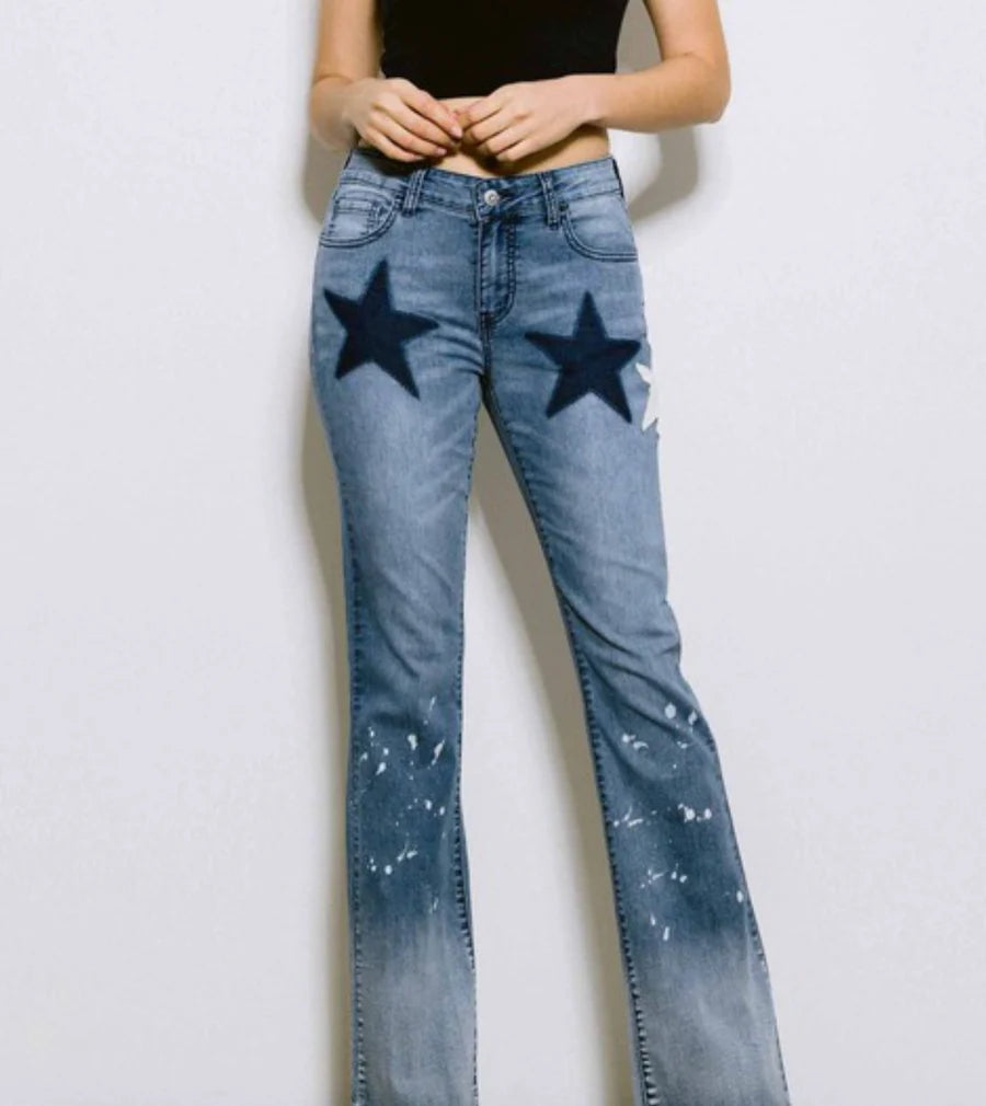 Melivya™ Starstruck Flare Jeans