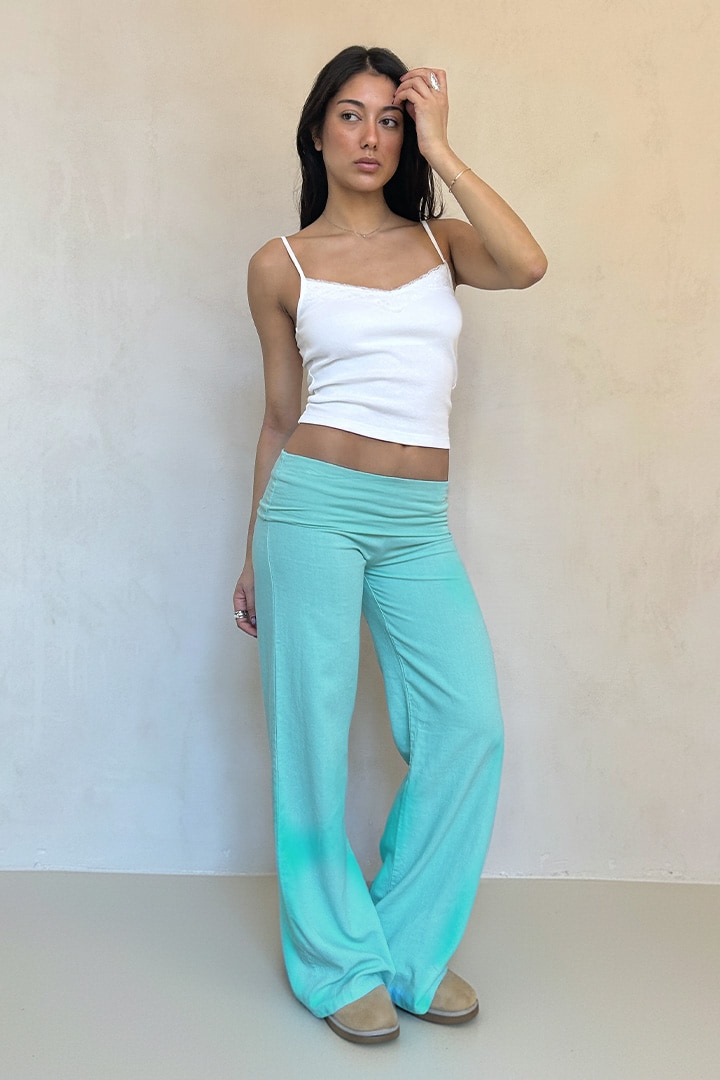 Melivya™ Coral Fold Over Pants