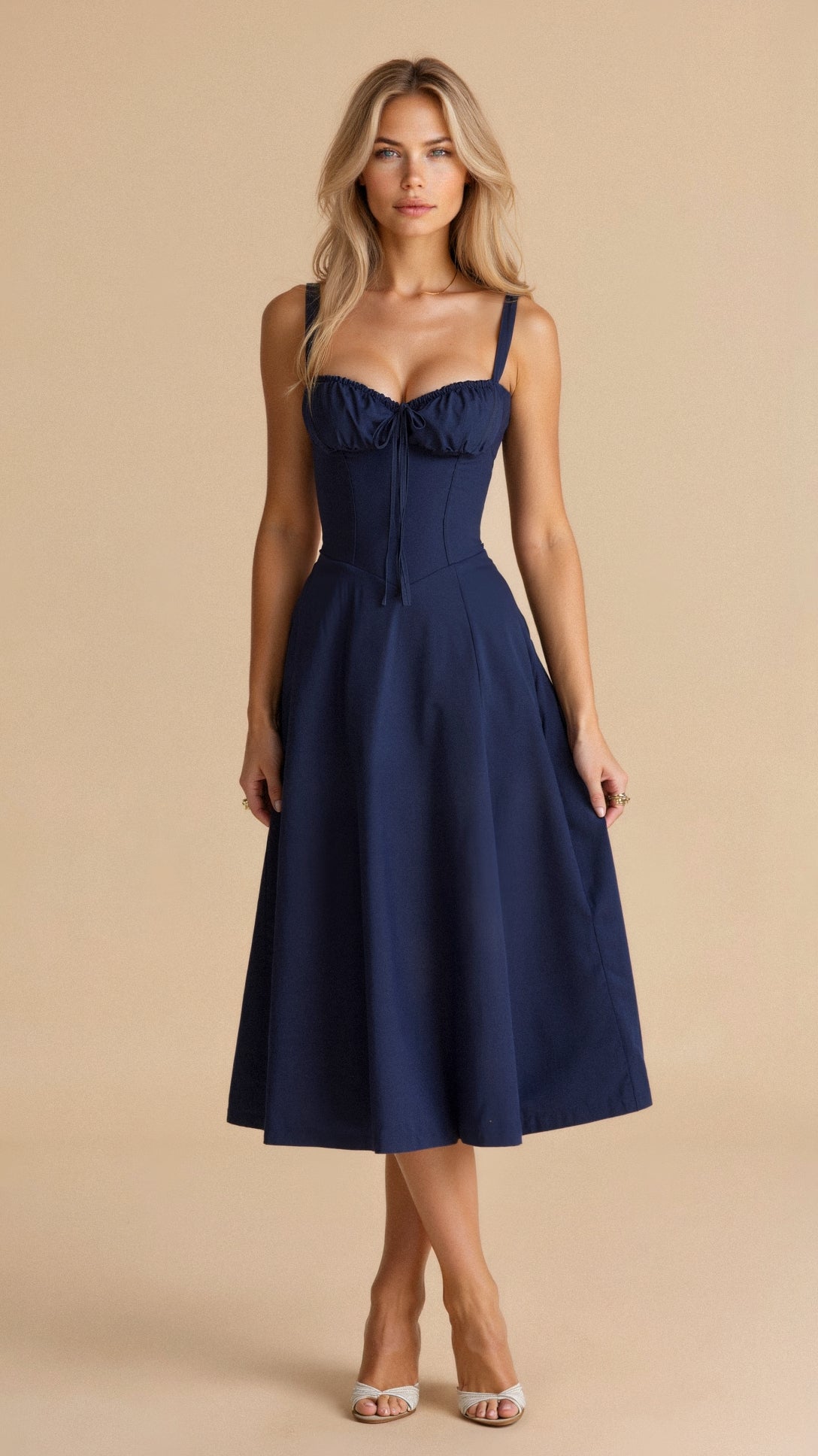 Melivya™ Kiana Corset Midi Dress