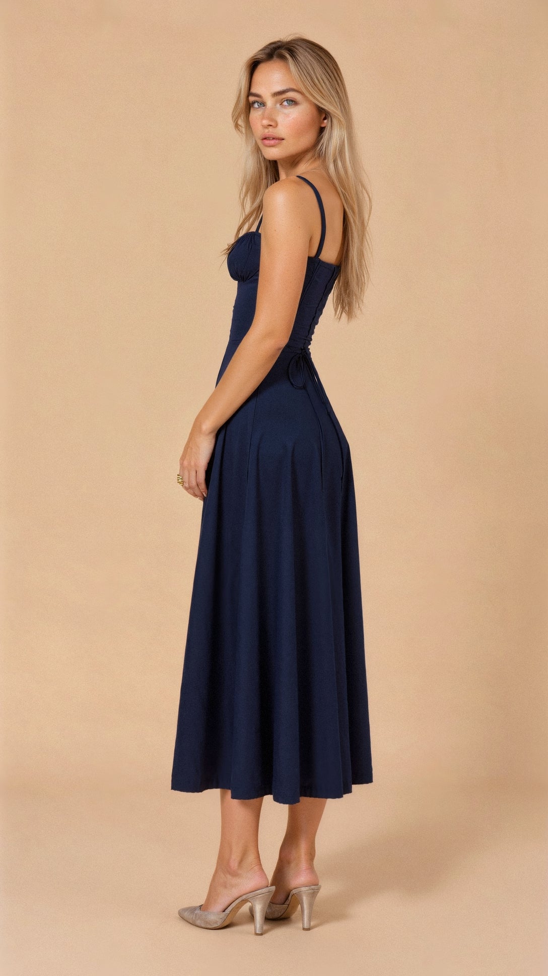 Melivya™ Kiana Corset Midi Dress