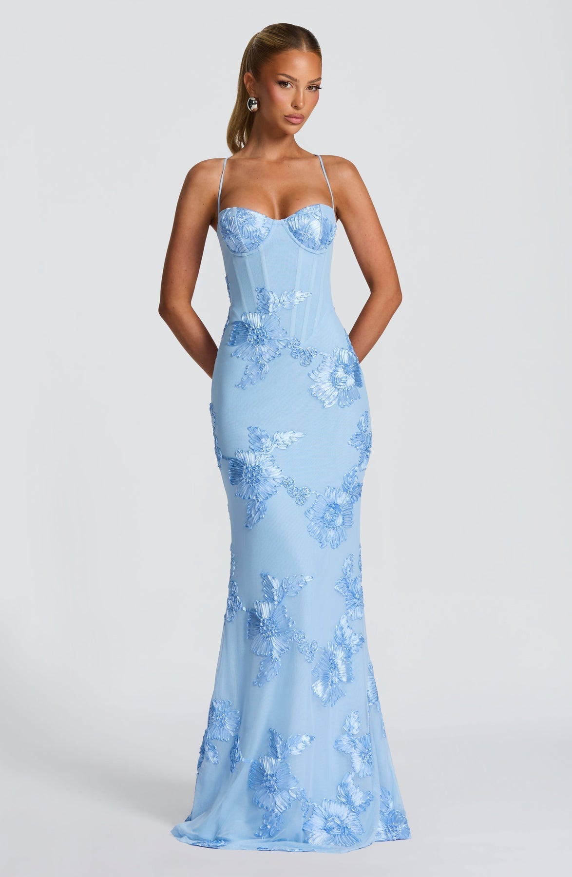 Melivya™ Blue Seraphina Mermaid Gown