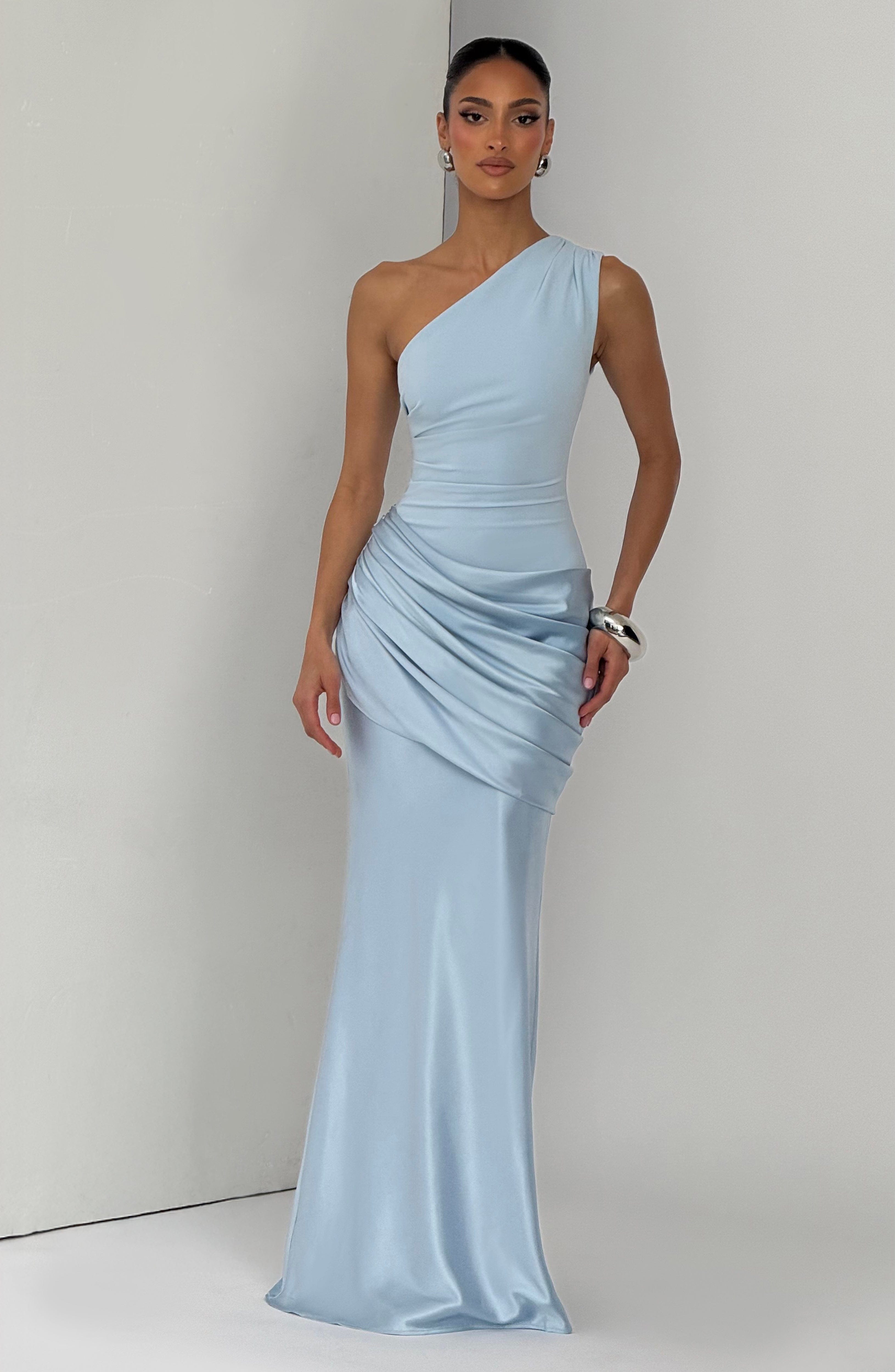 Melivya™ Malina Long Dress – Glacier Blue