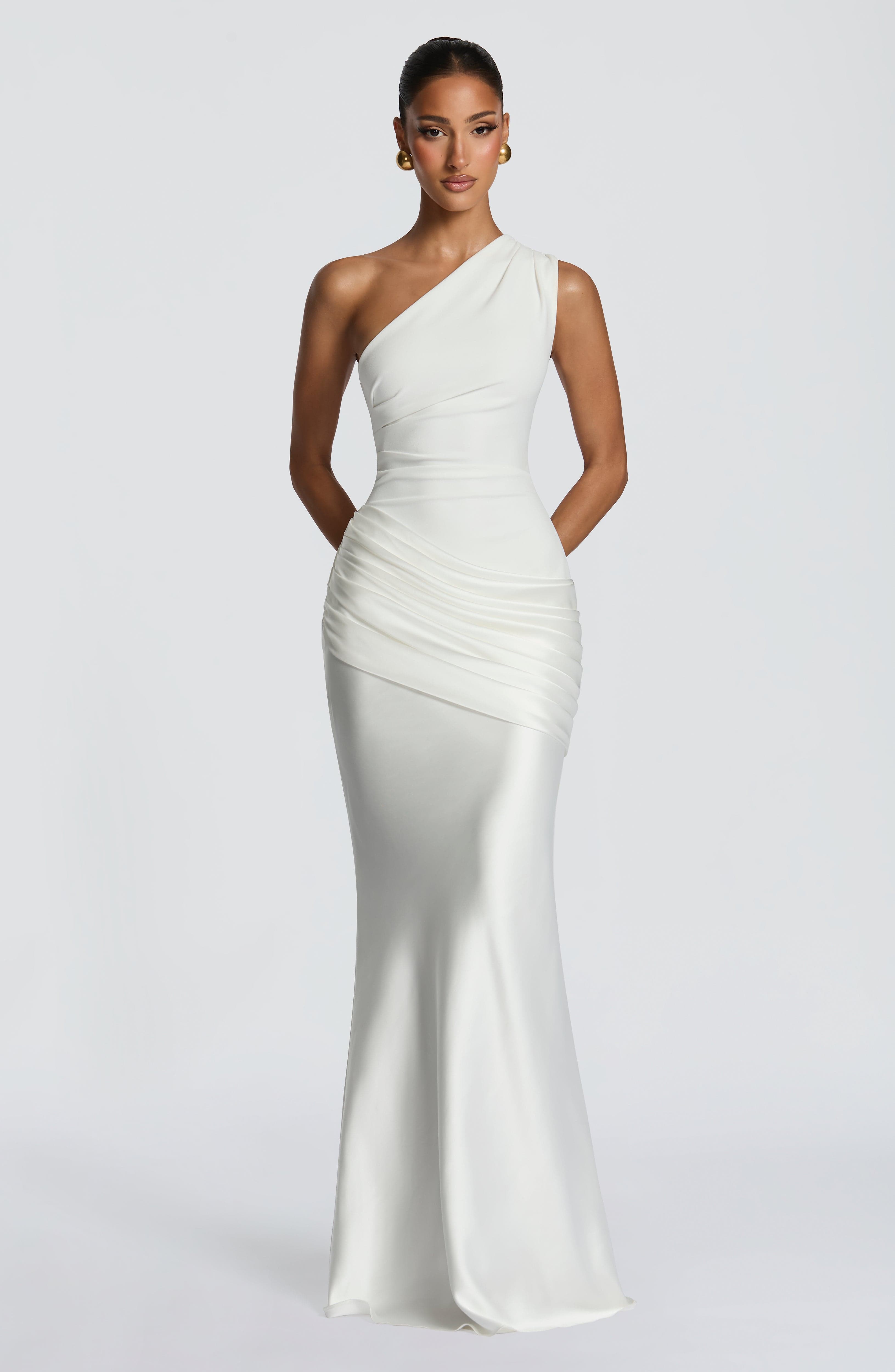 Melivya™ Malina one-shoulder maxi dress
