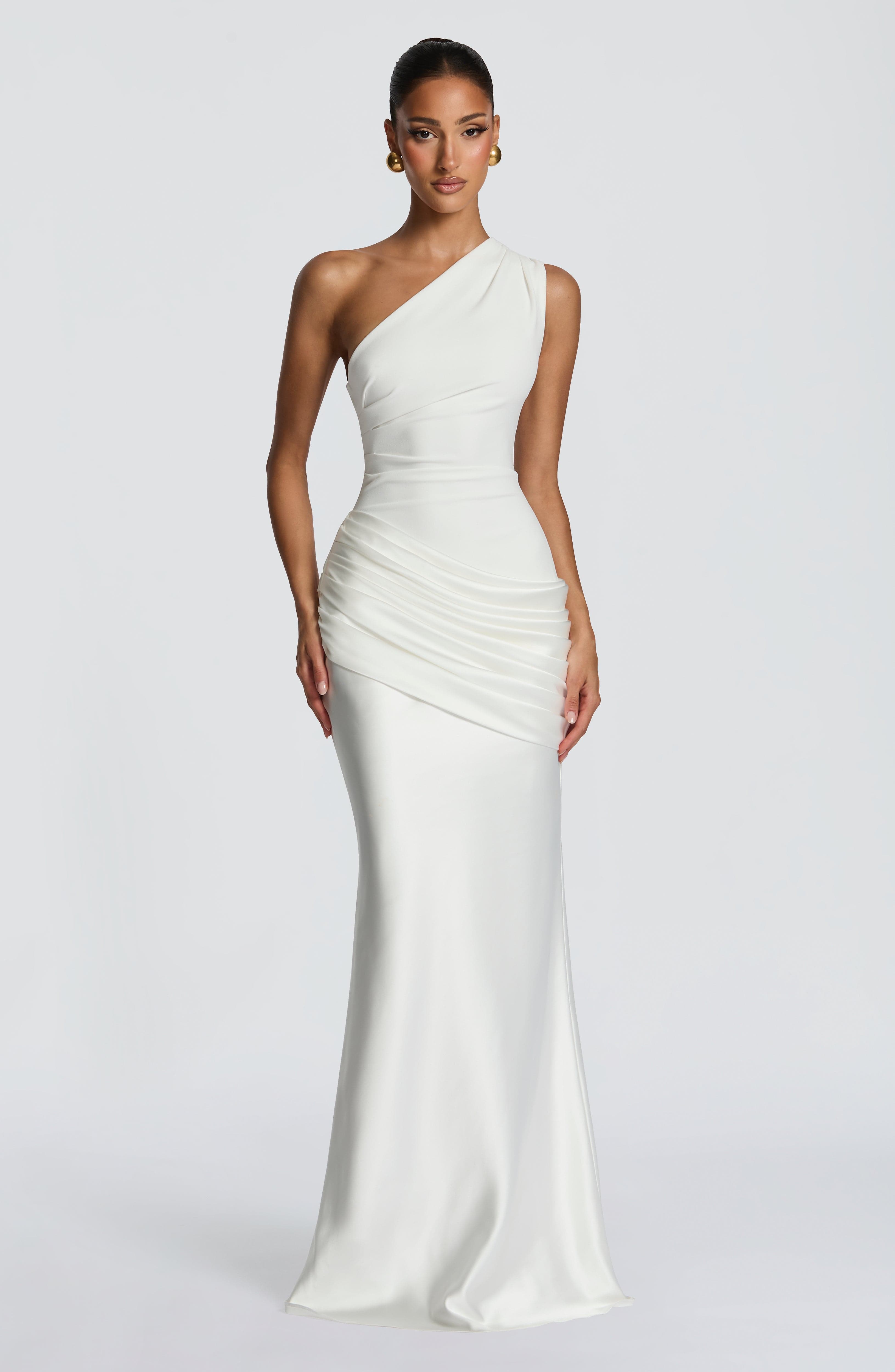 Melivya™ Malina one-shoulder maxi dress