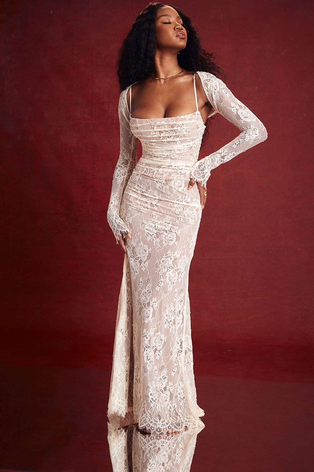 Melivya™ ARTEMIS VINTAGE CREAM LACE DRESS
