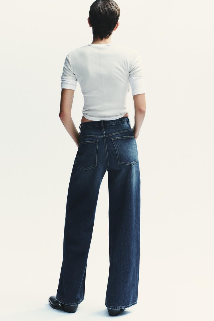 Melivya™ Vintage Wash Wide-Leg Denim Pants