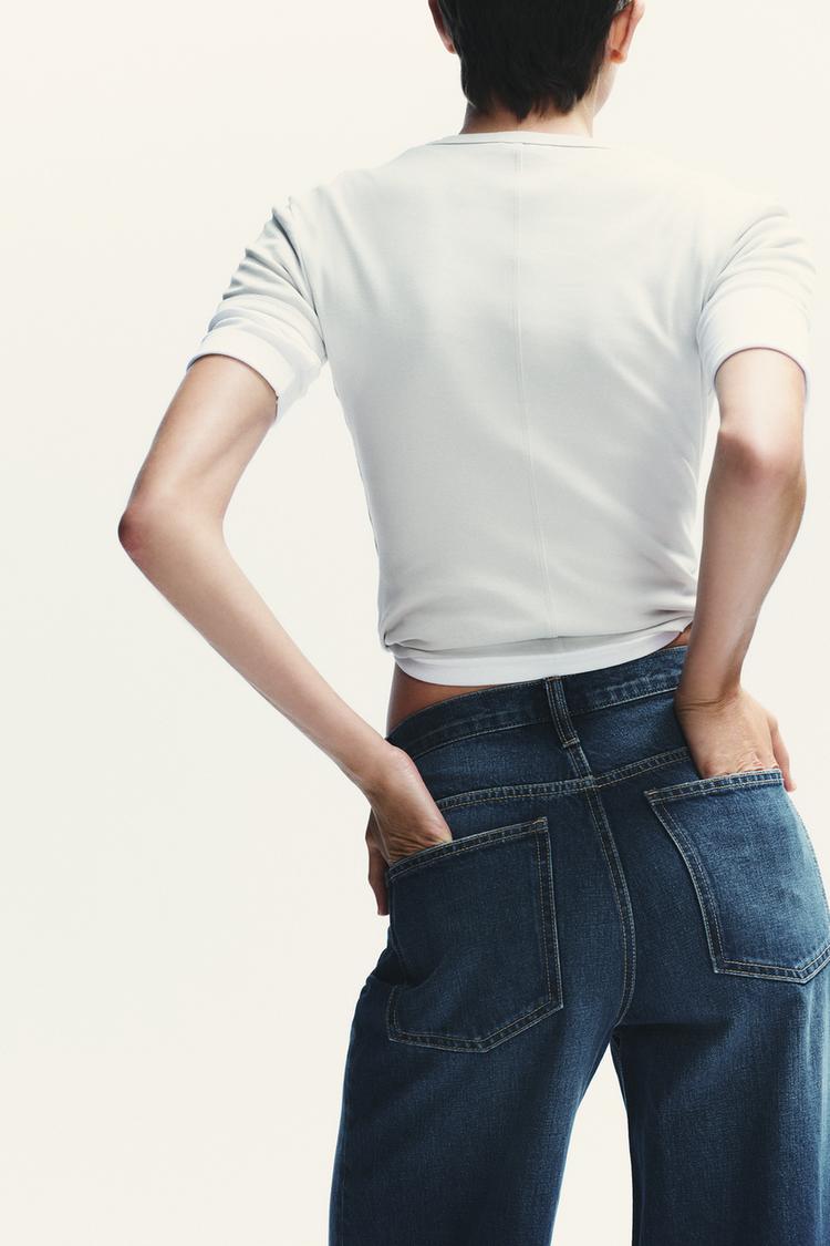 Melivya™ Vintage Wash Wide-Leg Denim Pants