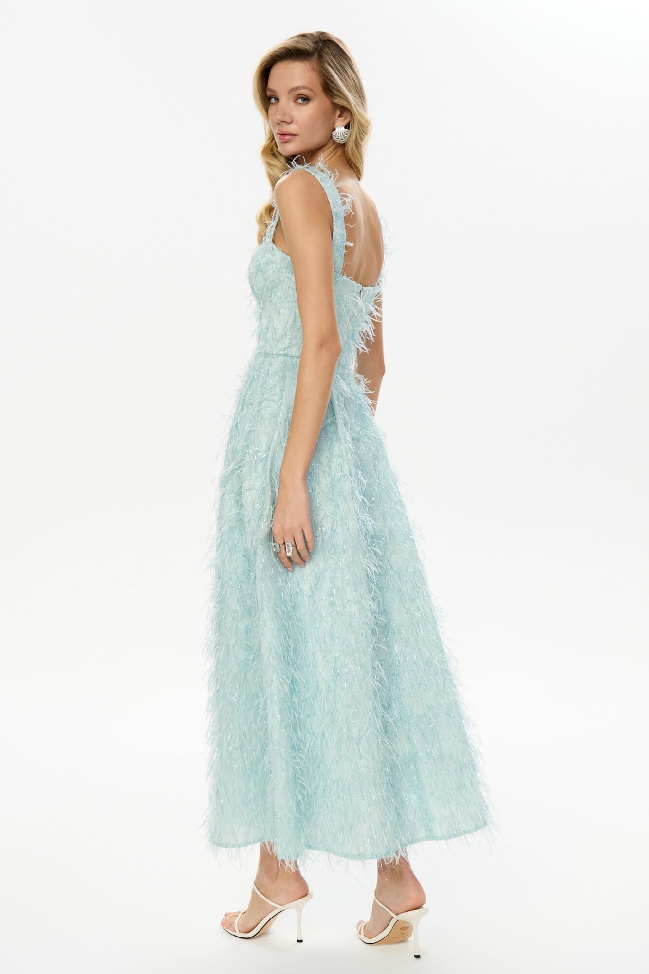 Melivya™ Pleated Corset Midi Dress