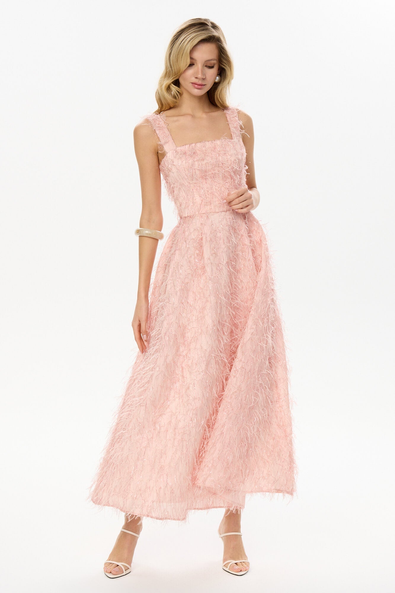 Melivya™ Pleated Corset Midi Dress