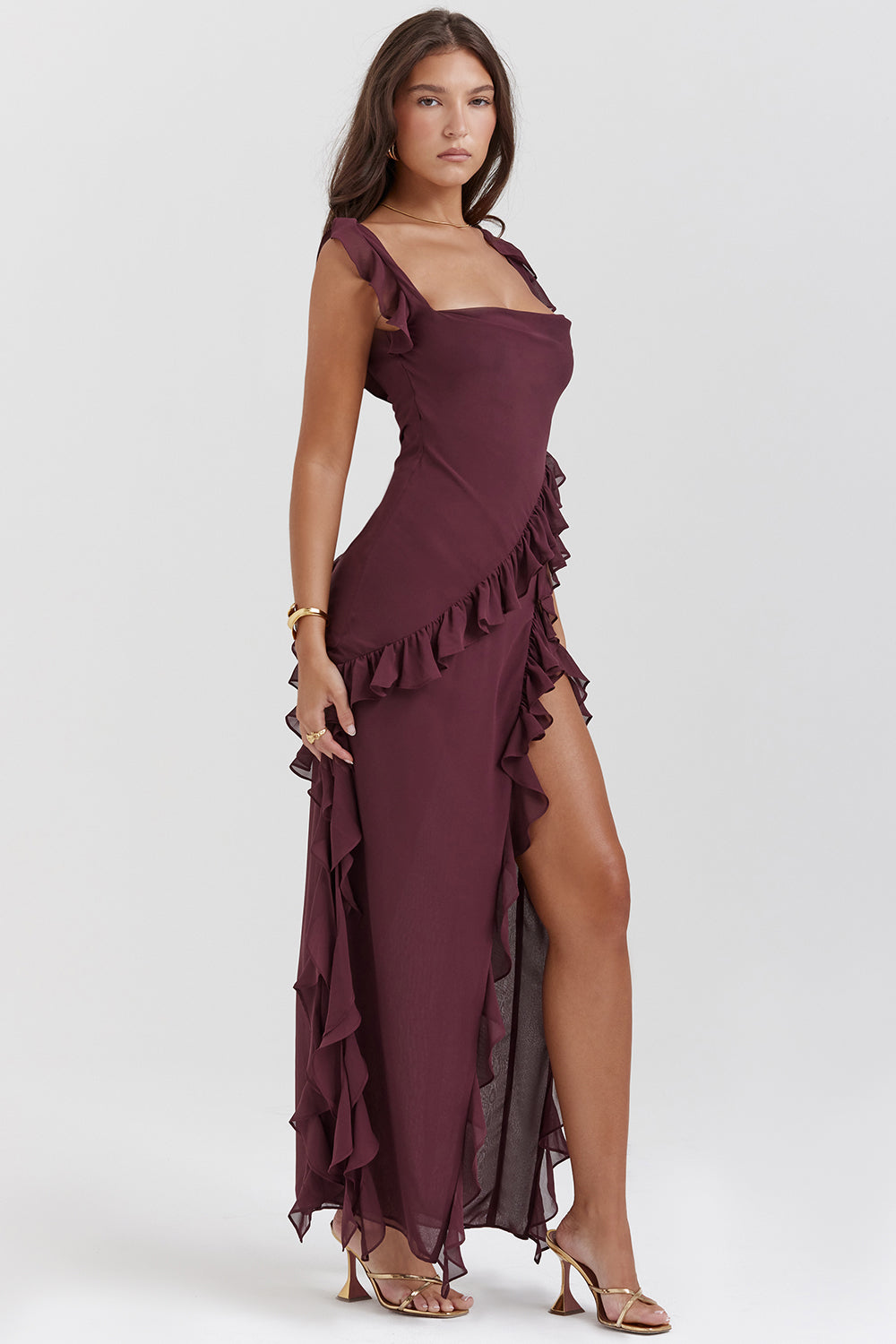 Melivya™ Adrianna - Maxi Ruffle Dress