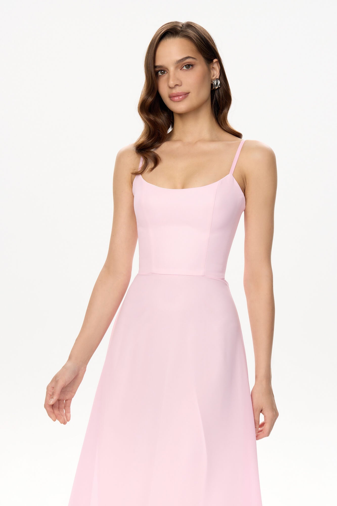 Melivya™ Flounce Bustier Midi Dress