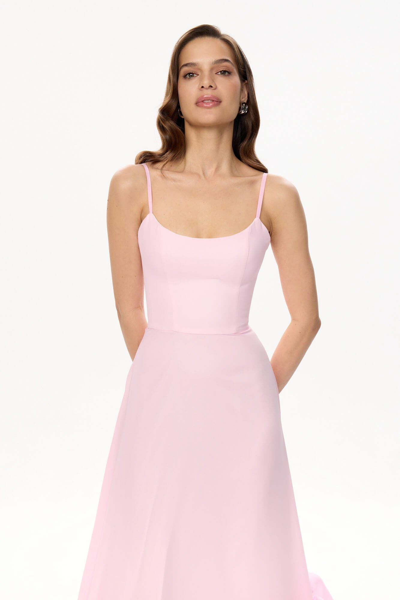 Melivya™ Flounce Bustier Midi Dress