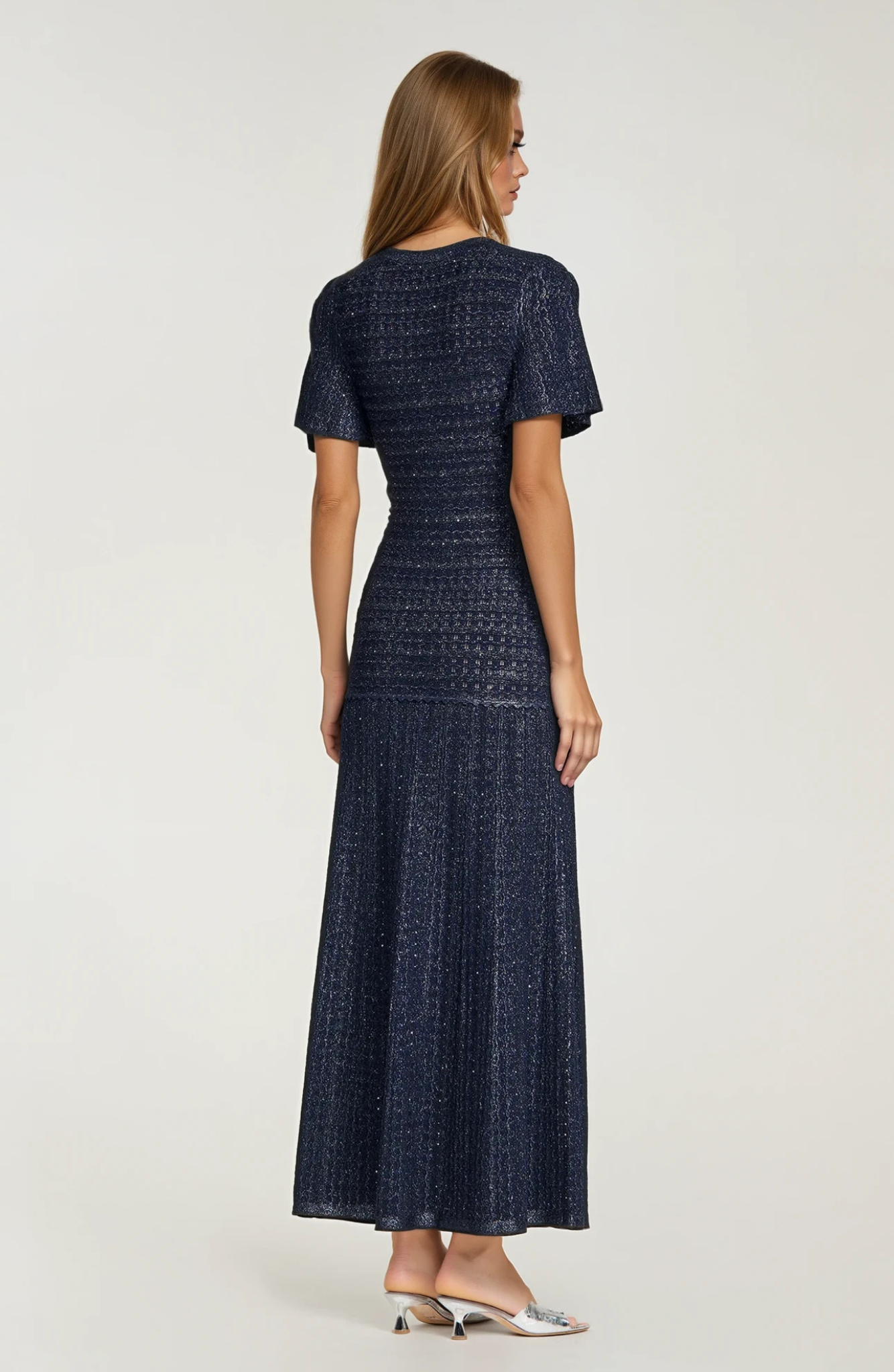 Melivya™  RHINESTONE KNIT MAXI DRESS